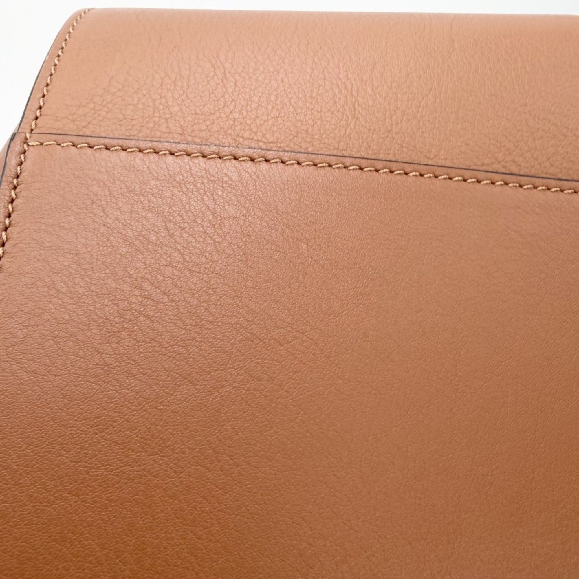 Loewe Brown Leather Handbag Shoulder Bag Tote Bag (Pre-Owned)