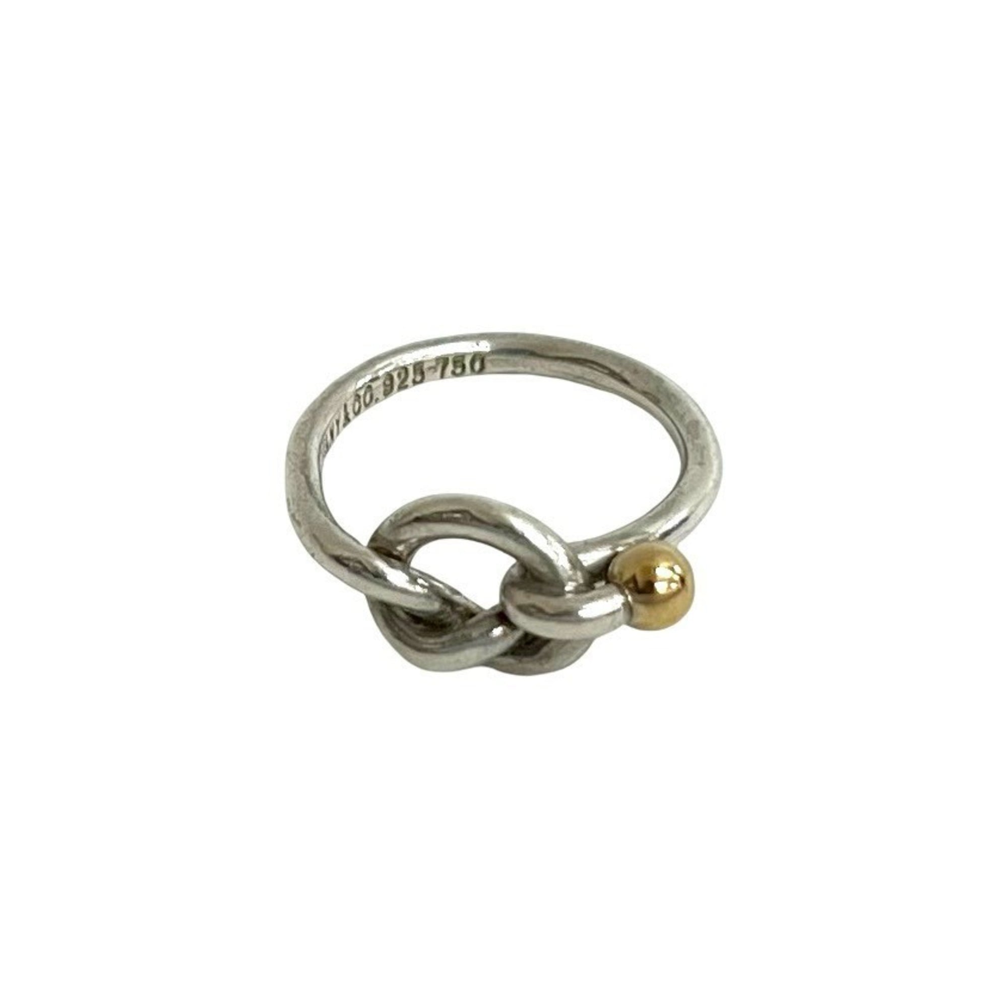 Tiffany Gold Silver Gold (18K) Silver 925 Band Ring (Pre-Owned)