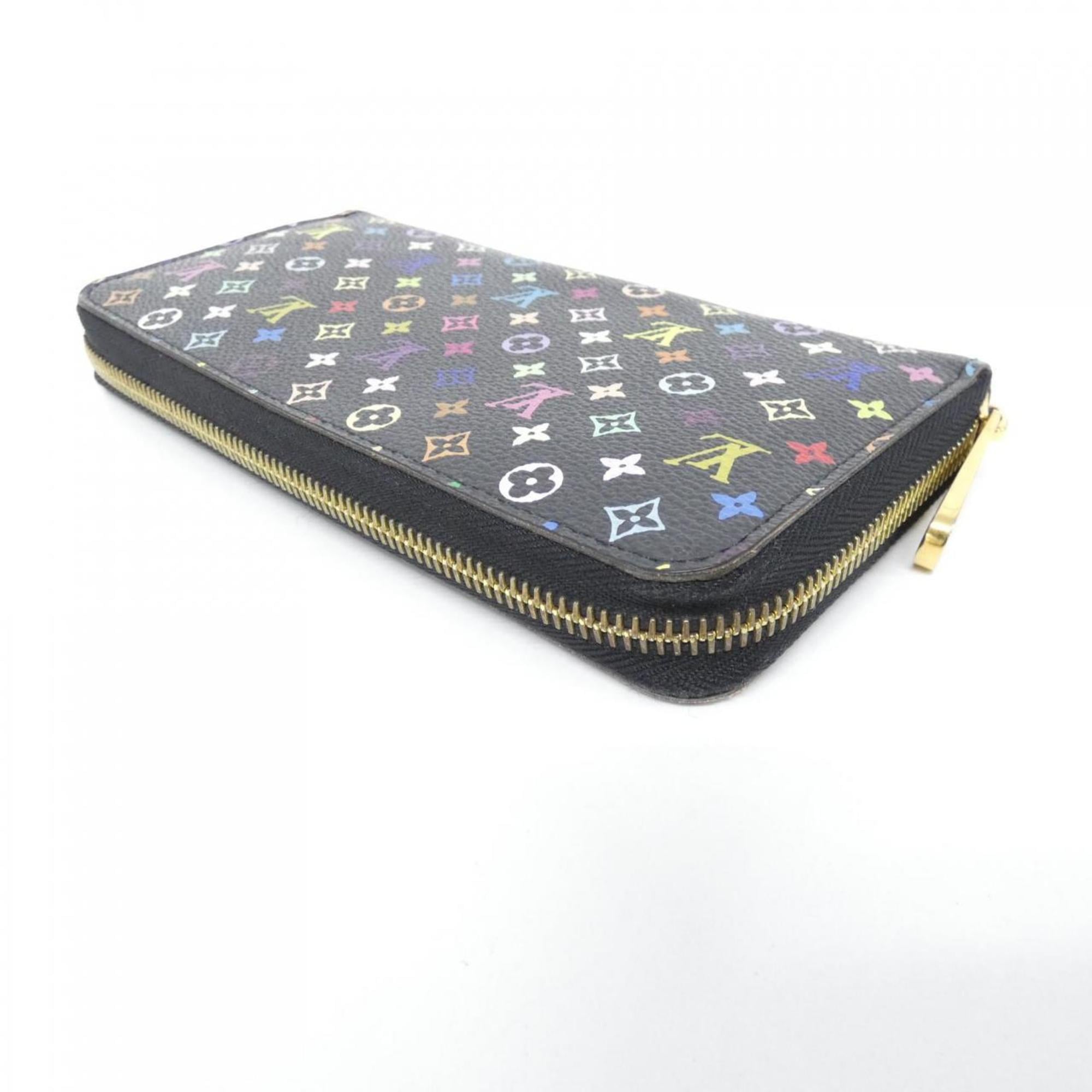 Louis Vuitton Black Grenade Multi-Color Coated Canvas Long Wallet (Bi-Fold) (Pre-Owned)