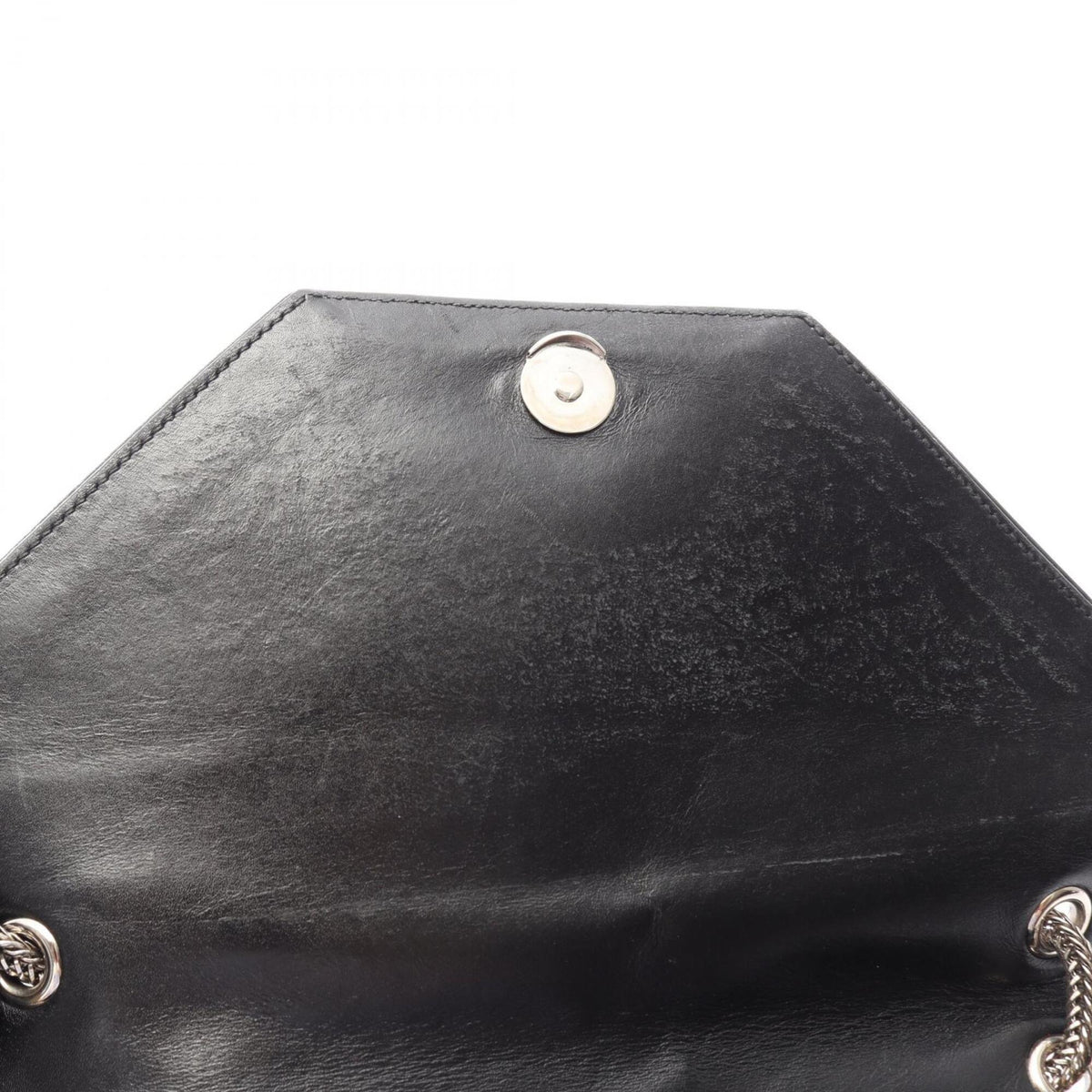 Yves Saint Laurent Black Leather Handbag Shoulder Bag (Pre-Owned)