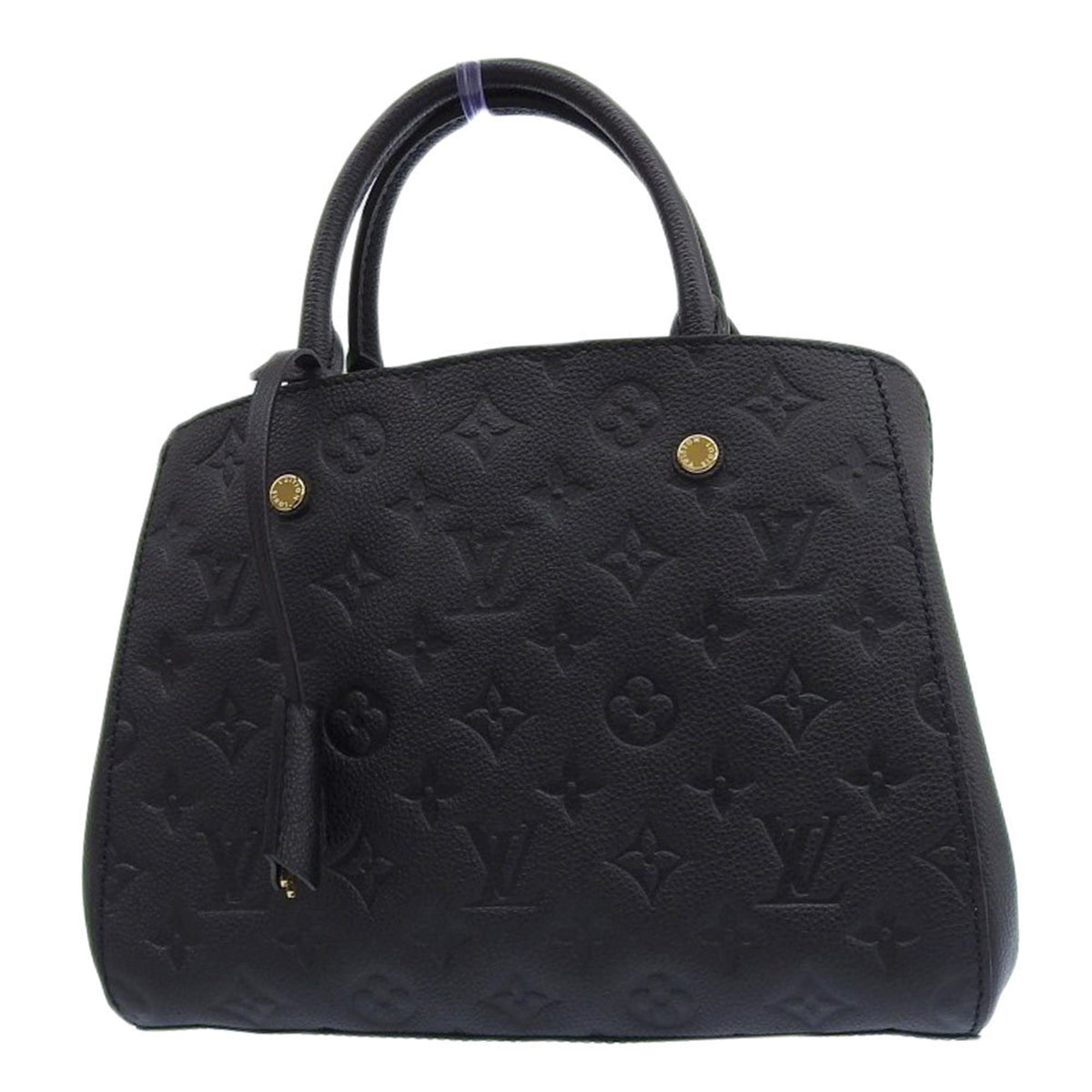 Louis Vuitton Monogram Empreinte Black Noir Leather Handbag (Pre-Owned)