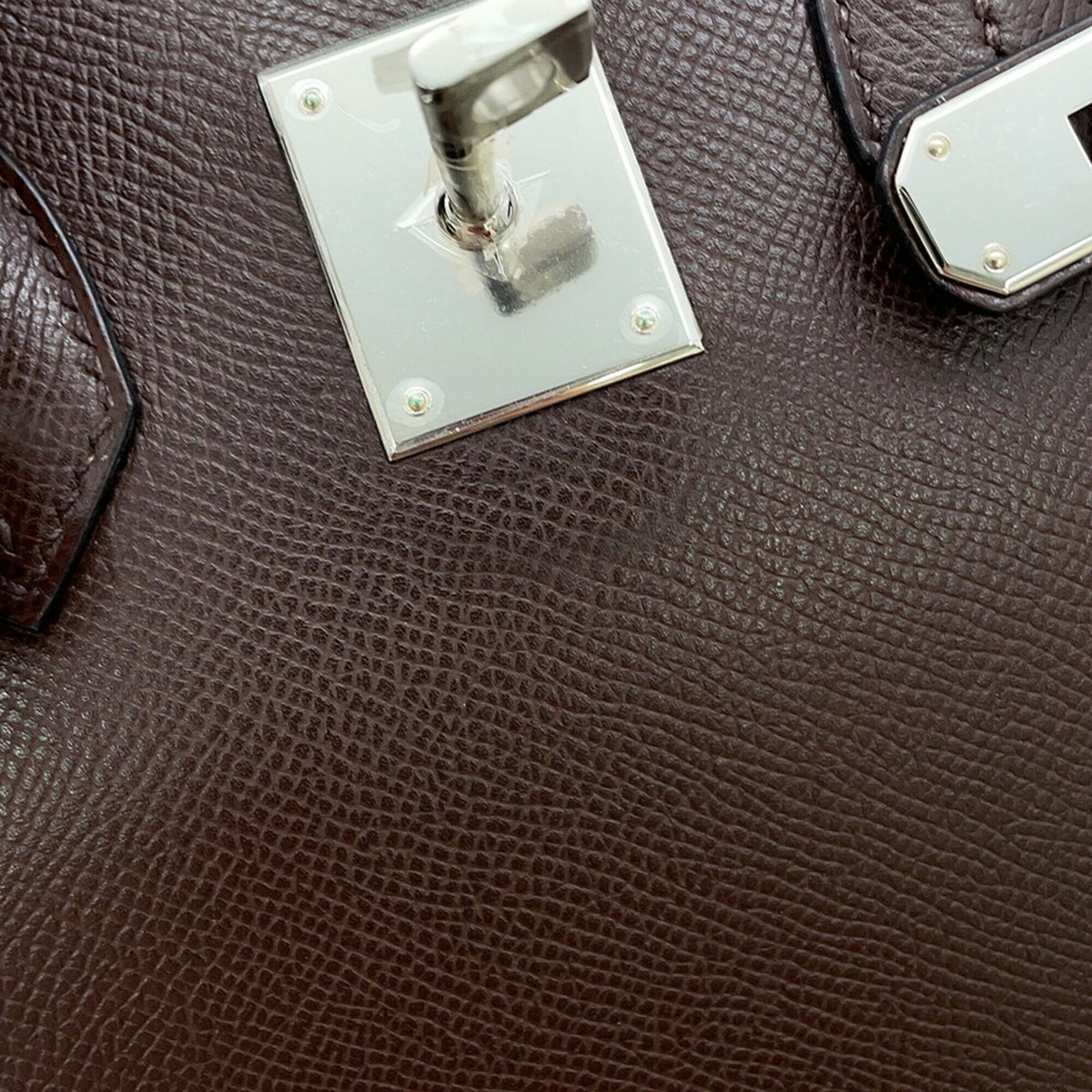 Hermes Chocolat Epsom Leather Handbag (Pre-Owned)