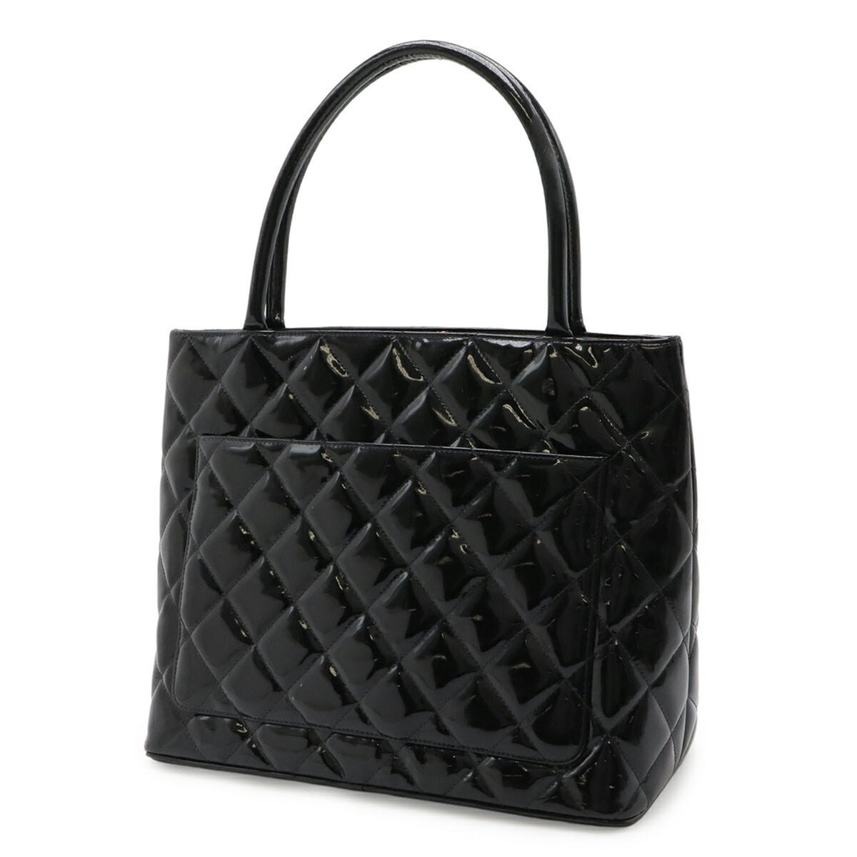 Chanel Black Leather Shoulder Bag Tote Bag (Pre-Owned)