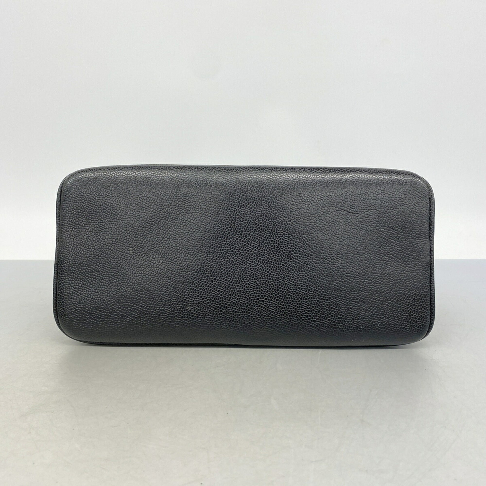 Chanel Black Grained Calfskin Tote Bag (Pre-Owned)