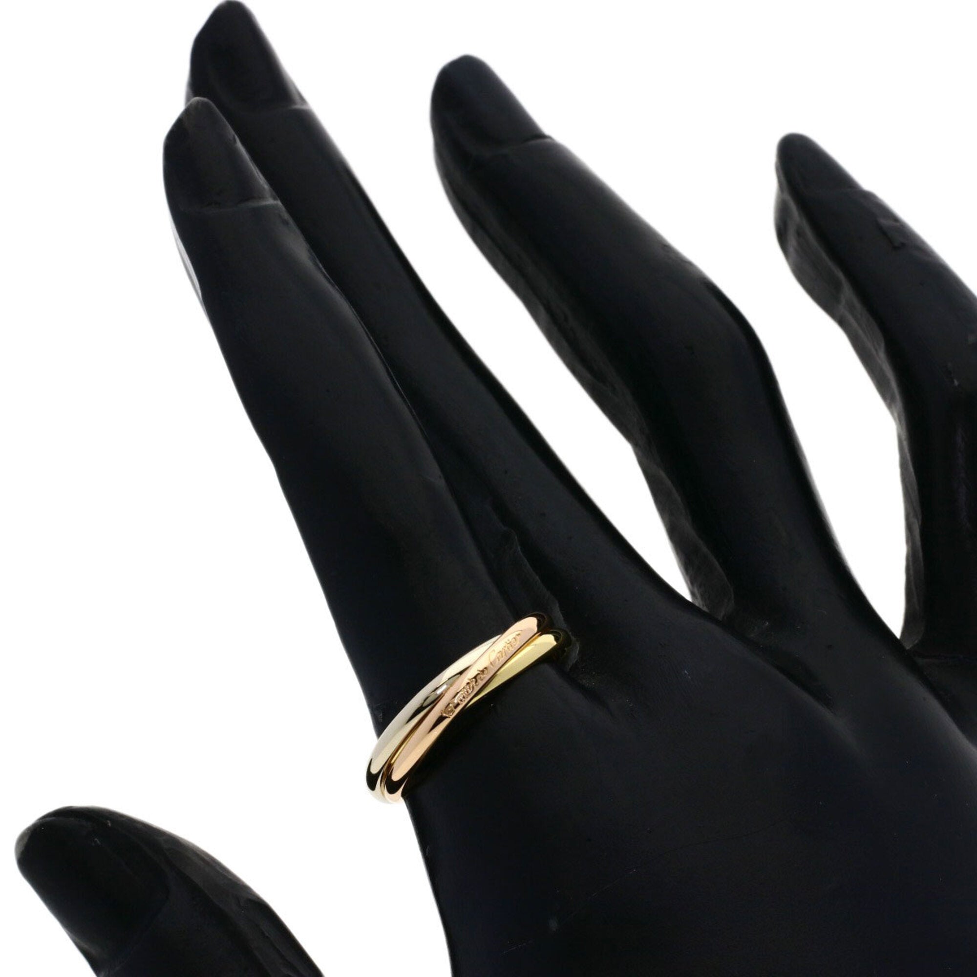 Cartier Yellow Gold (18K) White Gold (18K) Band Ring (Pre-Owned)