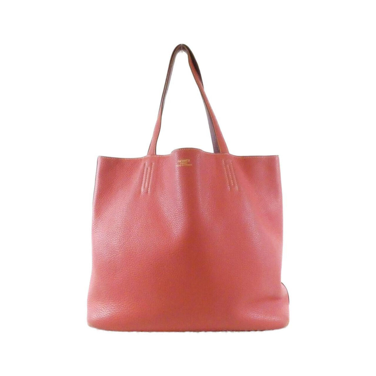 Hermes Bougainvillier Red Color Taurillon Clemence Leather Handbag (Pre-Owned)