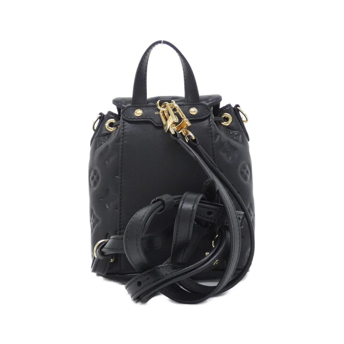 Louis Vuitton Black Leather Backpack (Pre-Owned)