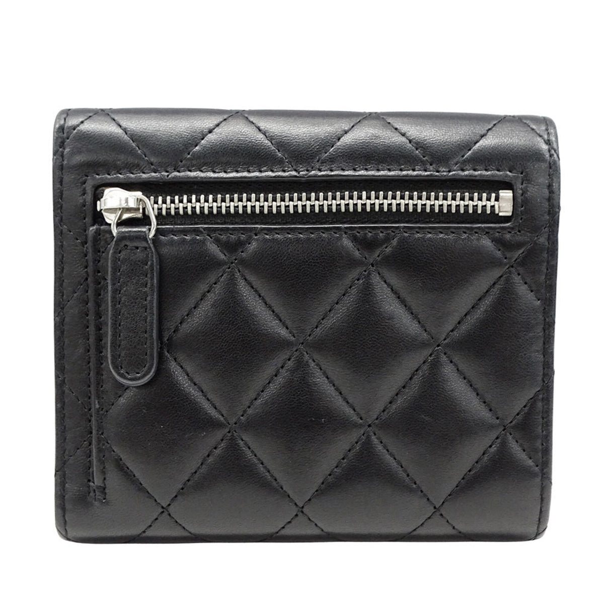 Chanel Black Wallet (Tri-Fold) (Pre-Owned)