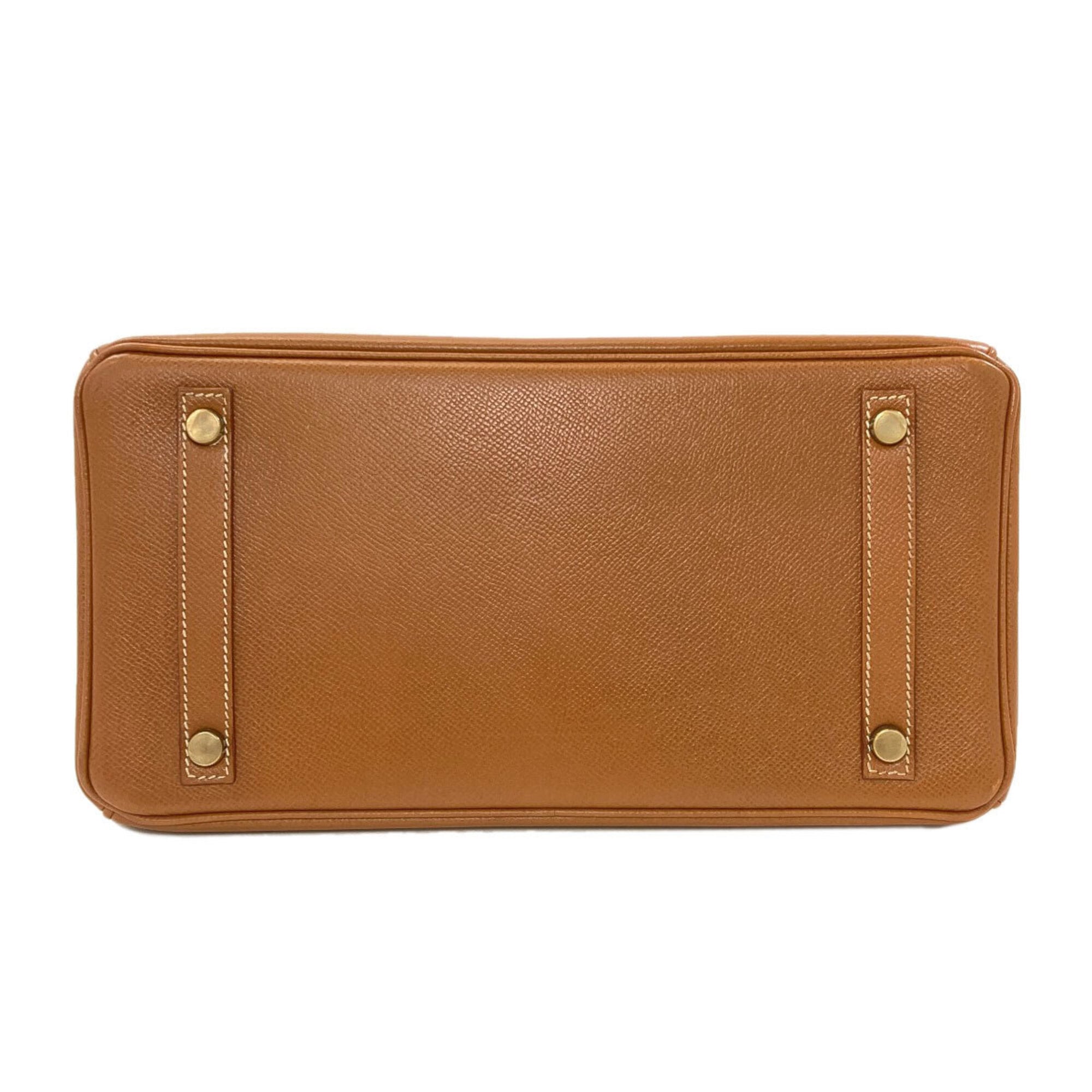 Hermes Gold Courchevel Leather Handbag (Pre-Owned)