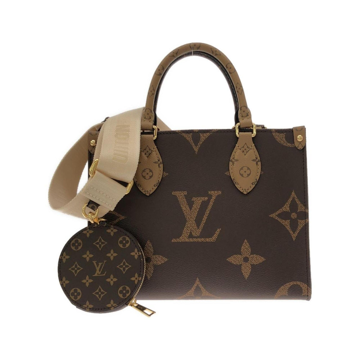 Louis Vuitton Marron Coated Canvas Handbag (Pre-Owned)
