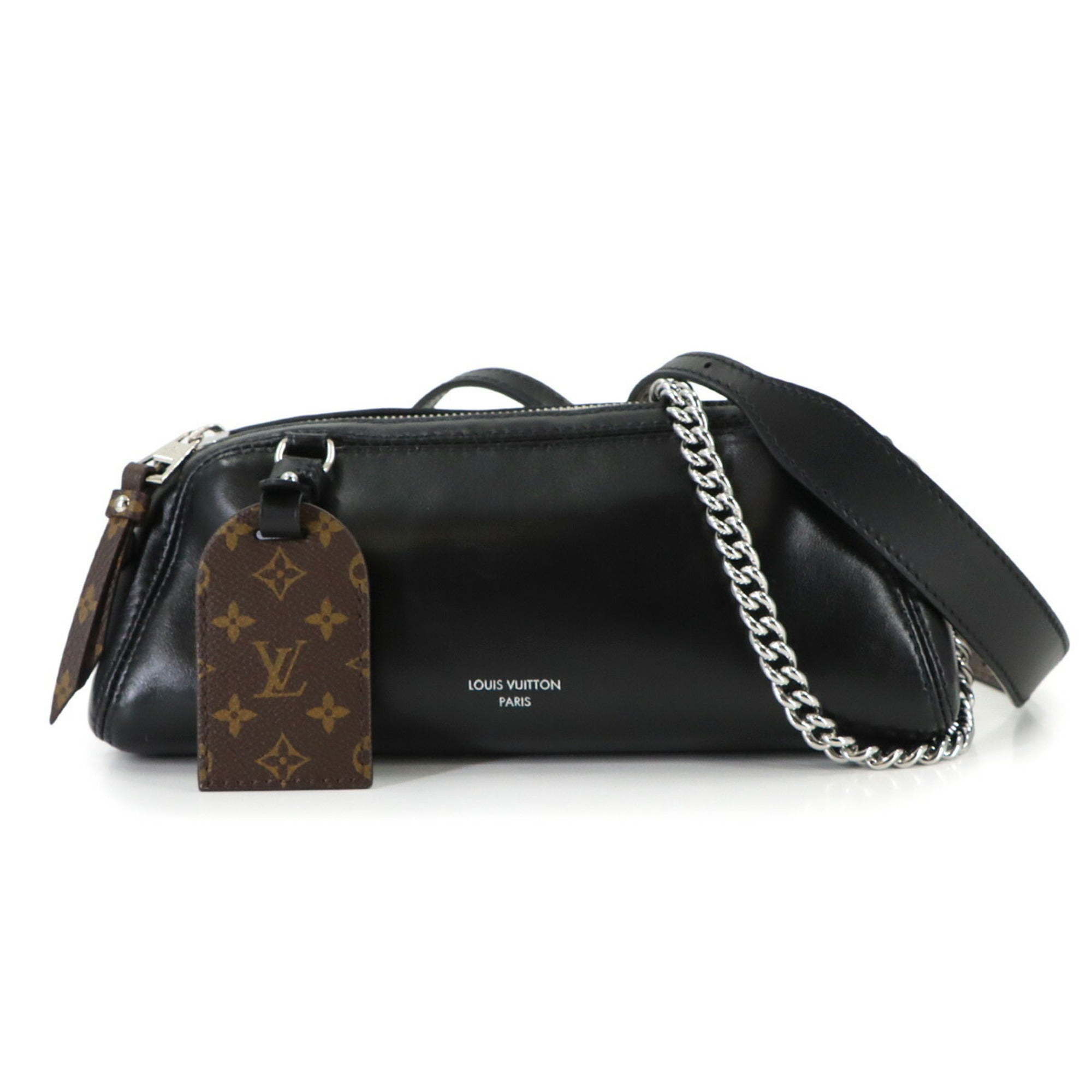 Louis Vuitton Monogram Noir Monogram Canvas Leather Handbag Pochette Shoulder Bag (Pre-Owned)