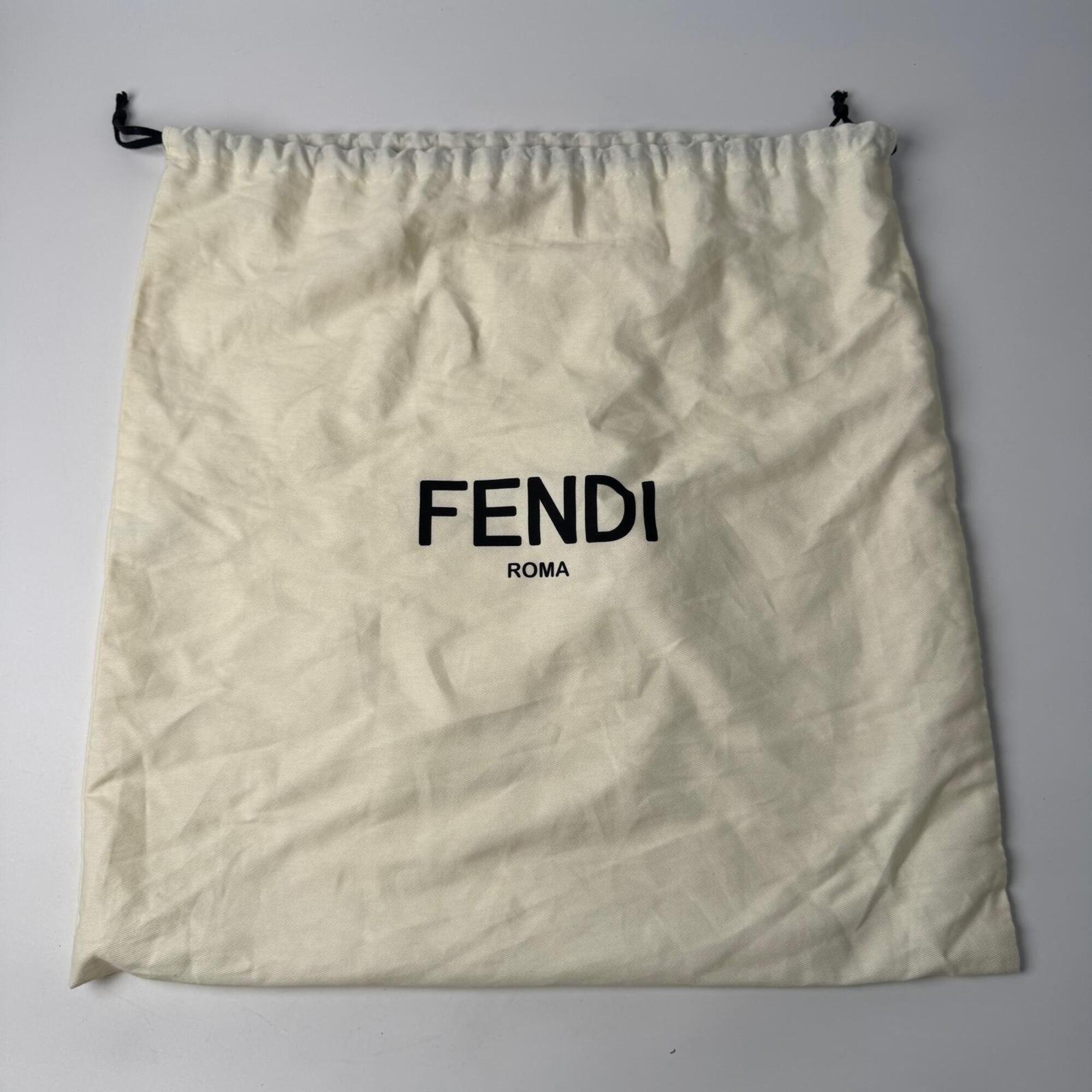 Fendi Brown Leather Handbag Shoulder Bag (Pre-Owned)