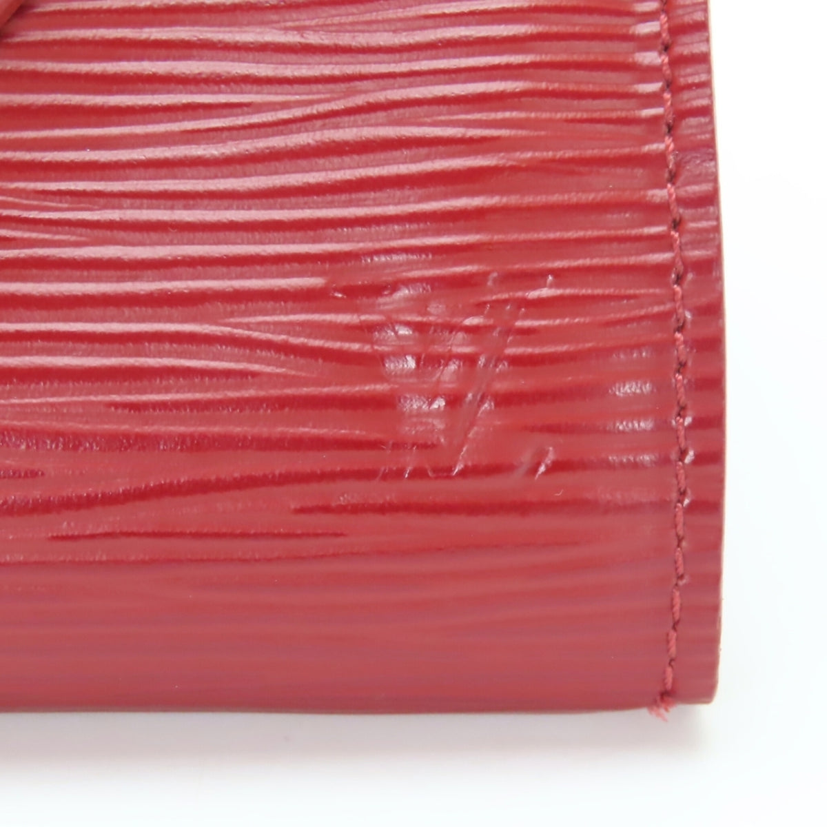 Louis Vuitton Ruby Epi Leather Wallet (Tri-Fold) (Pre-Owned)