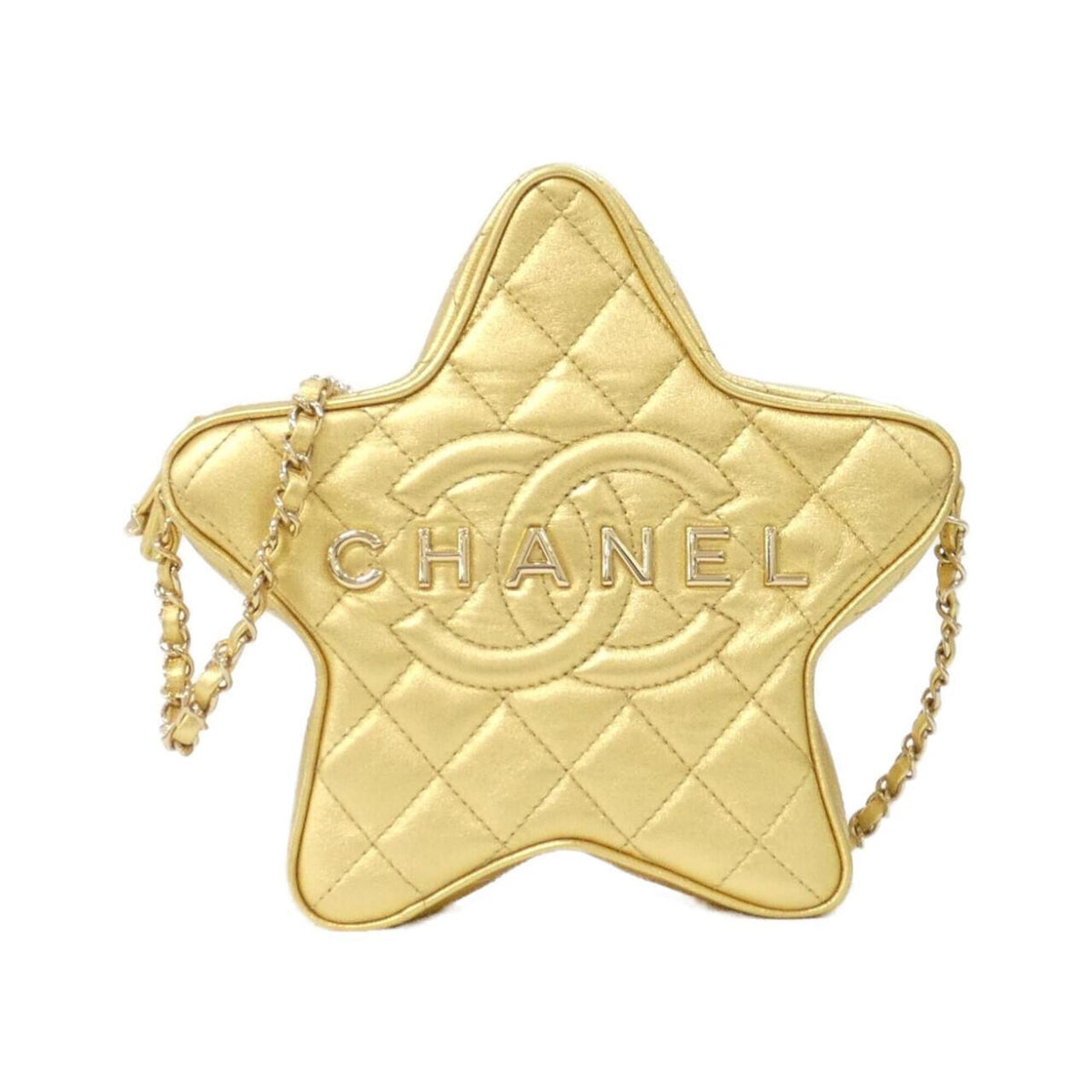 Chanel Gold Shoulder Bag (Pre-Owned)