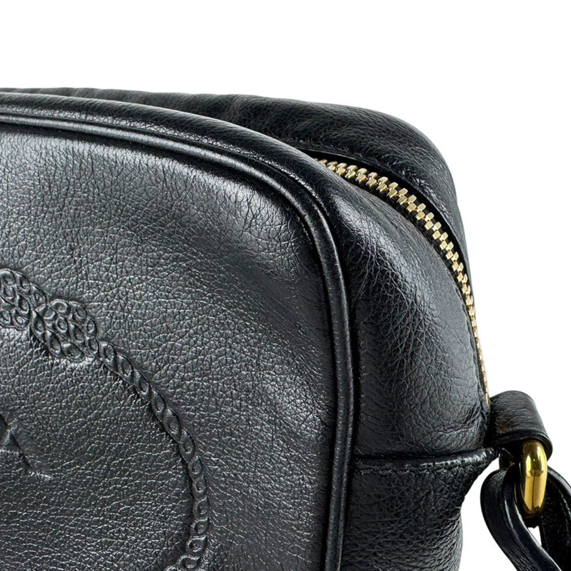 Prada Black Leather Shoulder Bag (Pre-Owned)