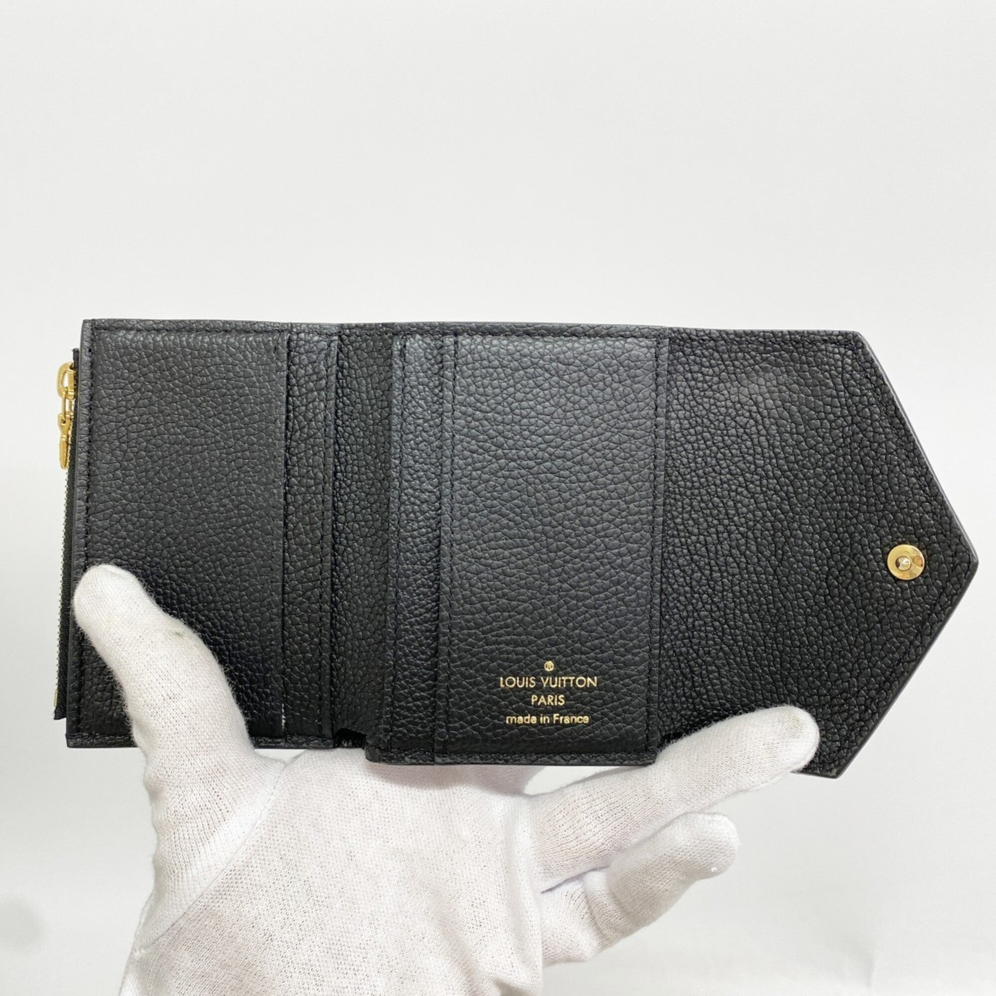 Louis Vuitton Noir Wallet (Tri-Fold) (Pre-Owned)