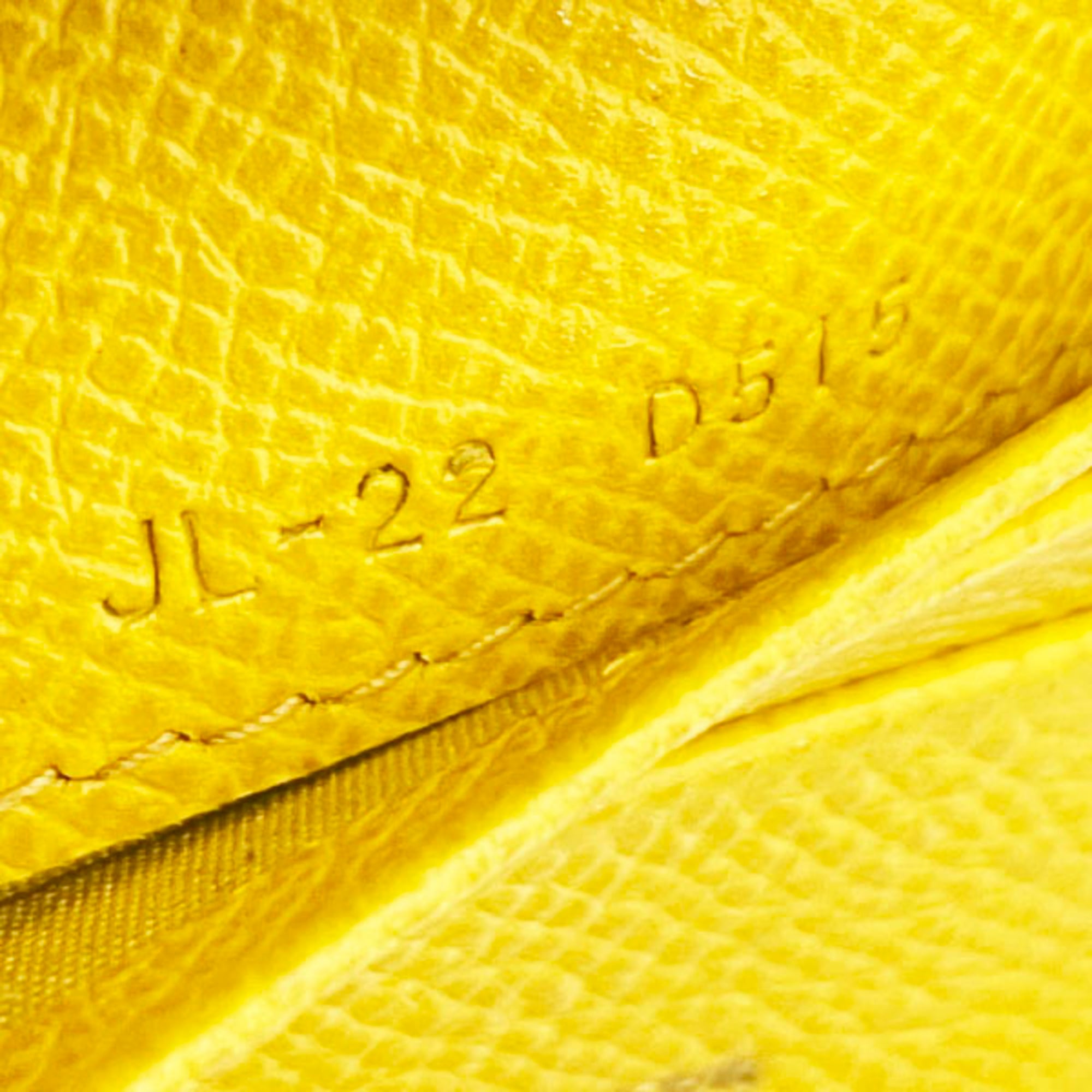 Salvatore Ferragamo Vara Yellow Leather Wallet (Bi-Fold) (Pre-Owned)