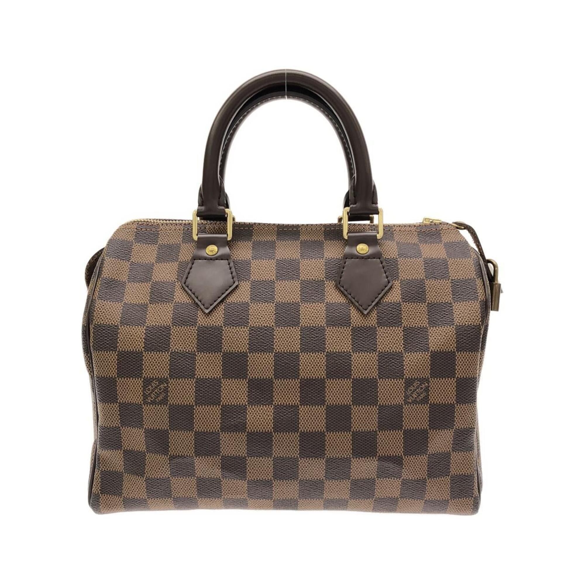Louis Vuitton Brown Coated Canvas Boston Bag (Pre-Owned)