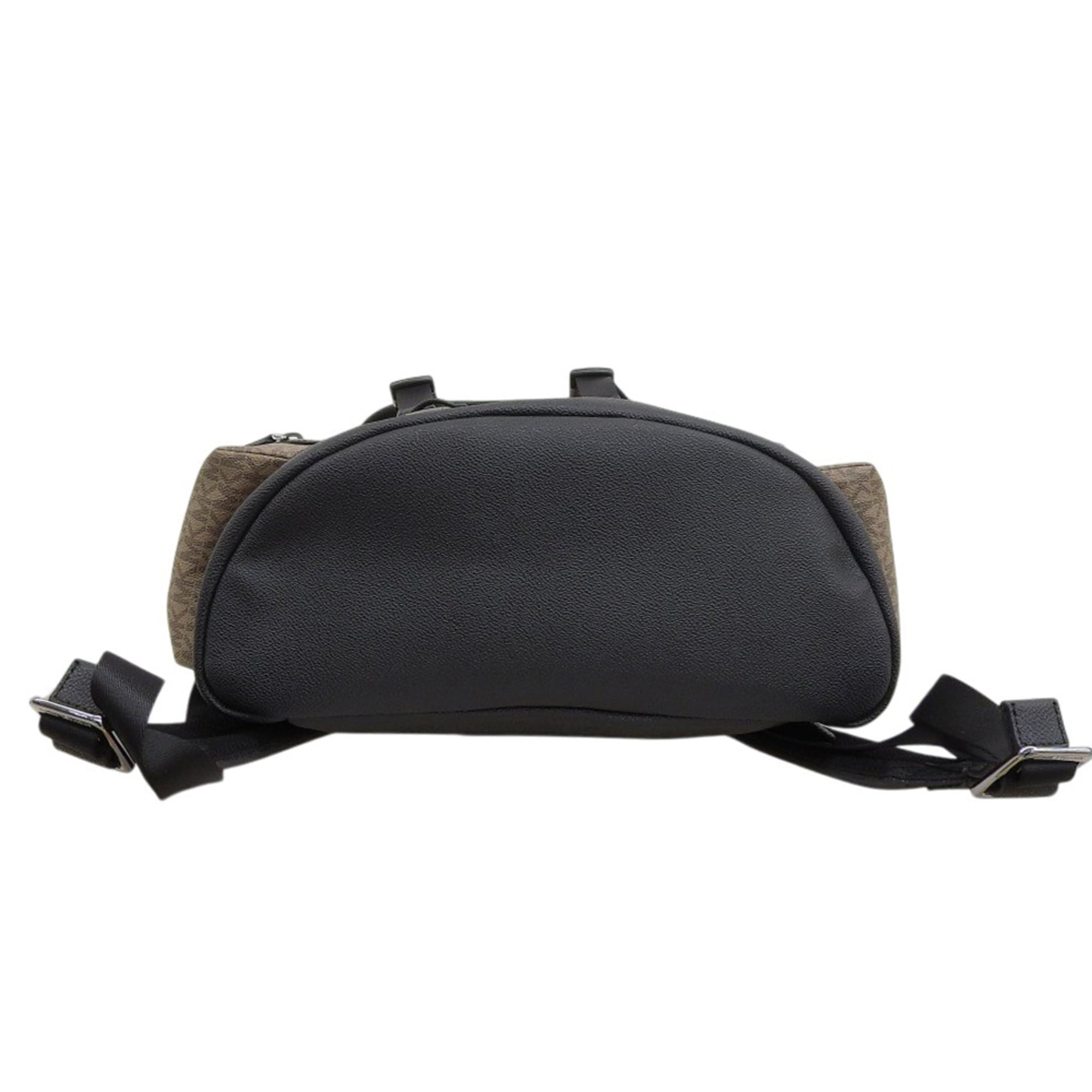 Michael Kors Brown Coated Canvas Backpack (Pre-Owned)