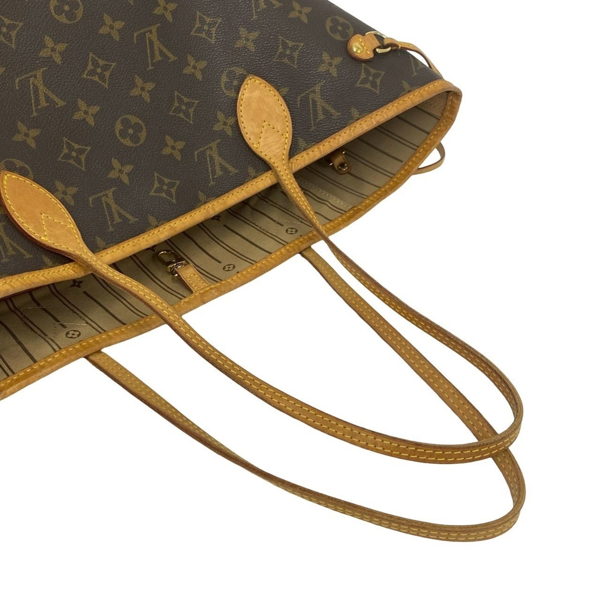 Louis Vuitton Brown Leather Pvc Handbag Shoulder Bag Tote Bag (Pre-Owned)