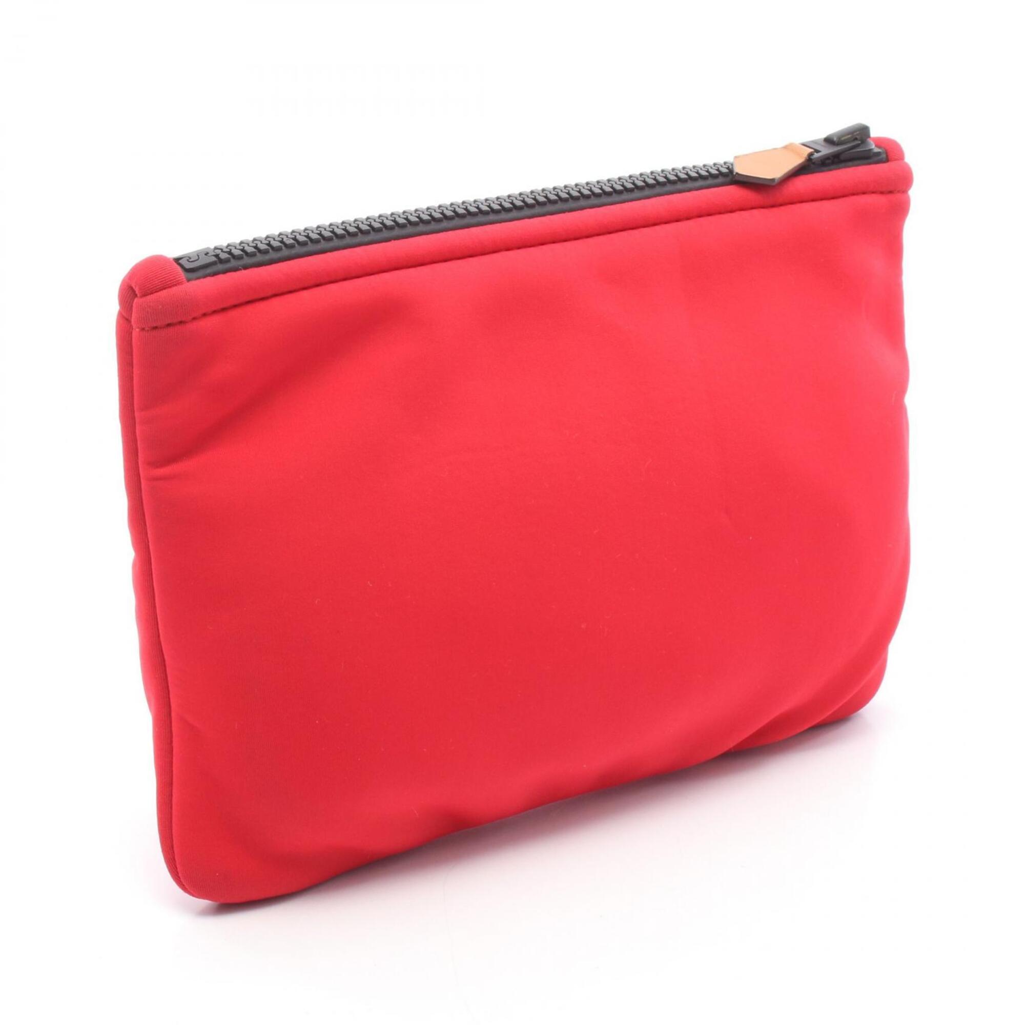Hermes Red Color Neoprene Pouch (Pre-Owned)