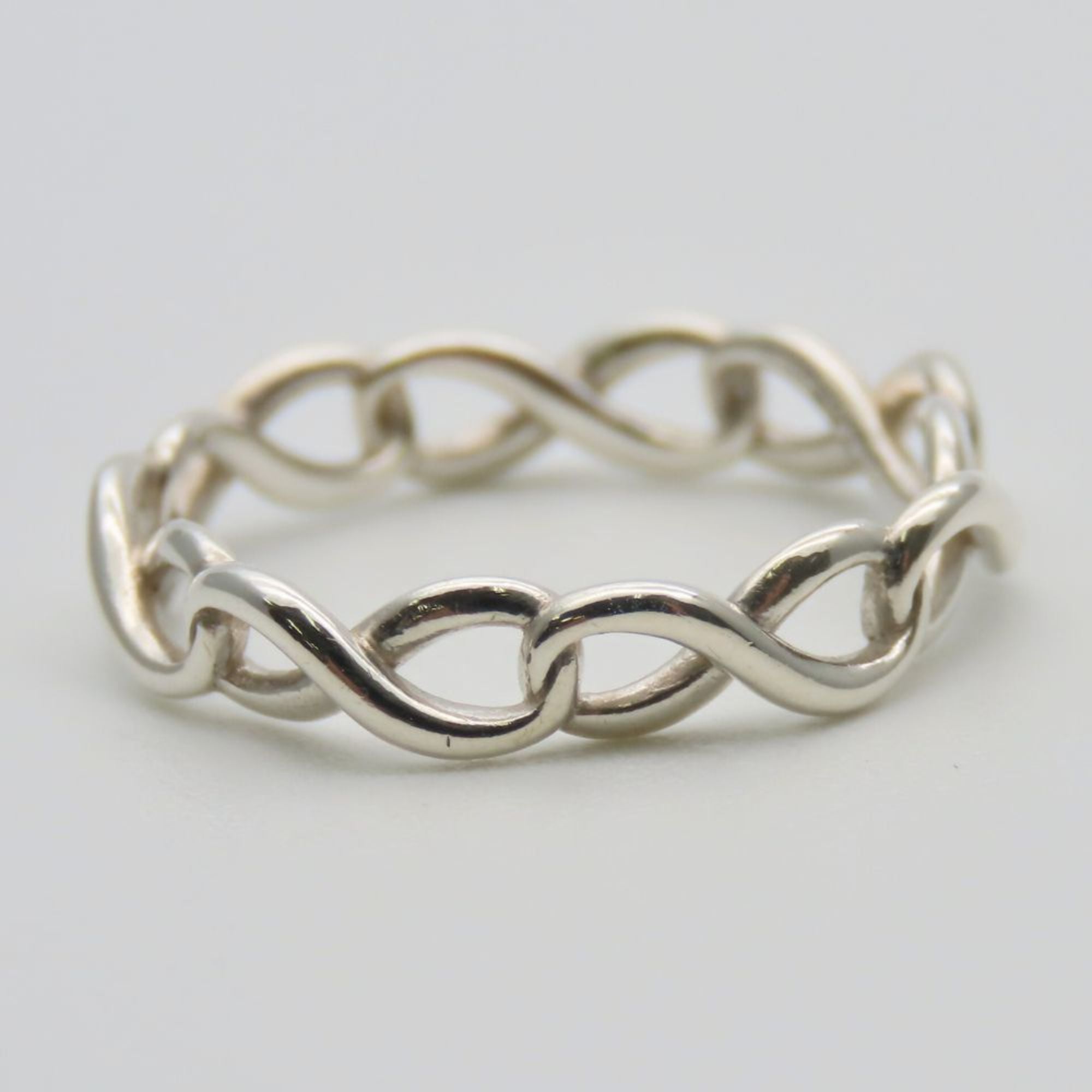 Tiffany Silver Silver 925 Band Ring (Pre-Owned)
