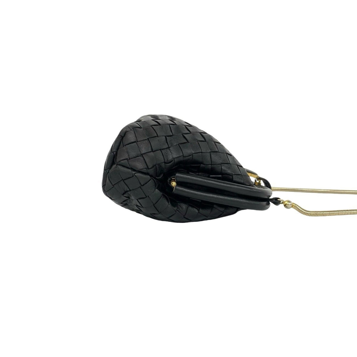 Bottega Veneta Black Leather Shoulder Bag (Pre-Owned)