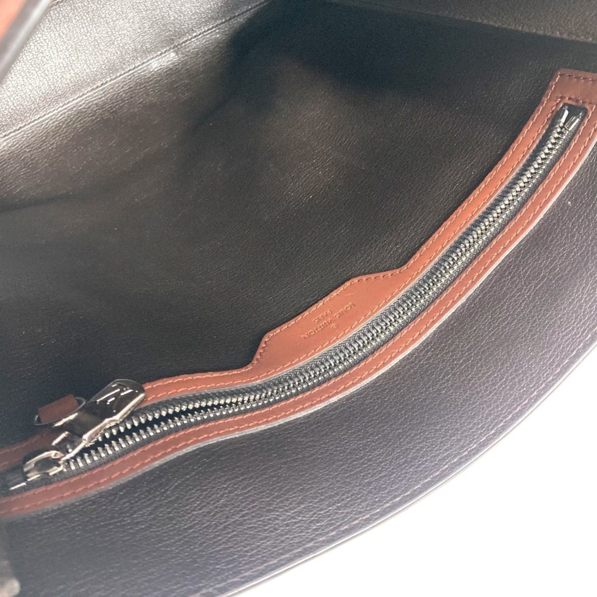 Louis Vuitton Brown Nomade Leather Briefcase Handbag Tote Bag (Pre-Owned)