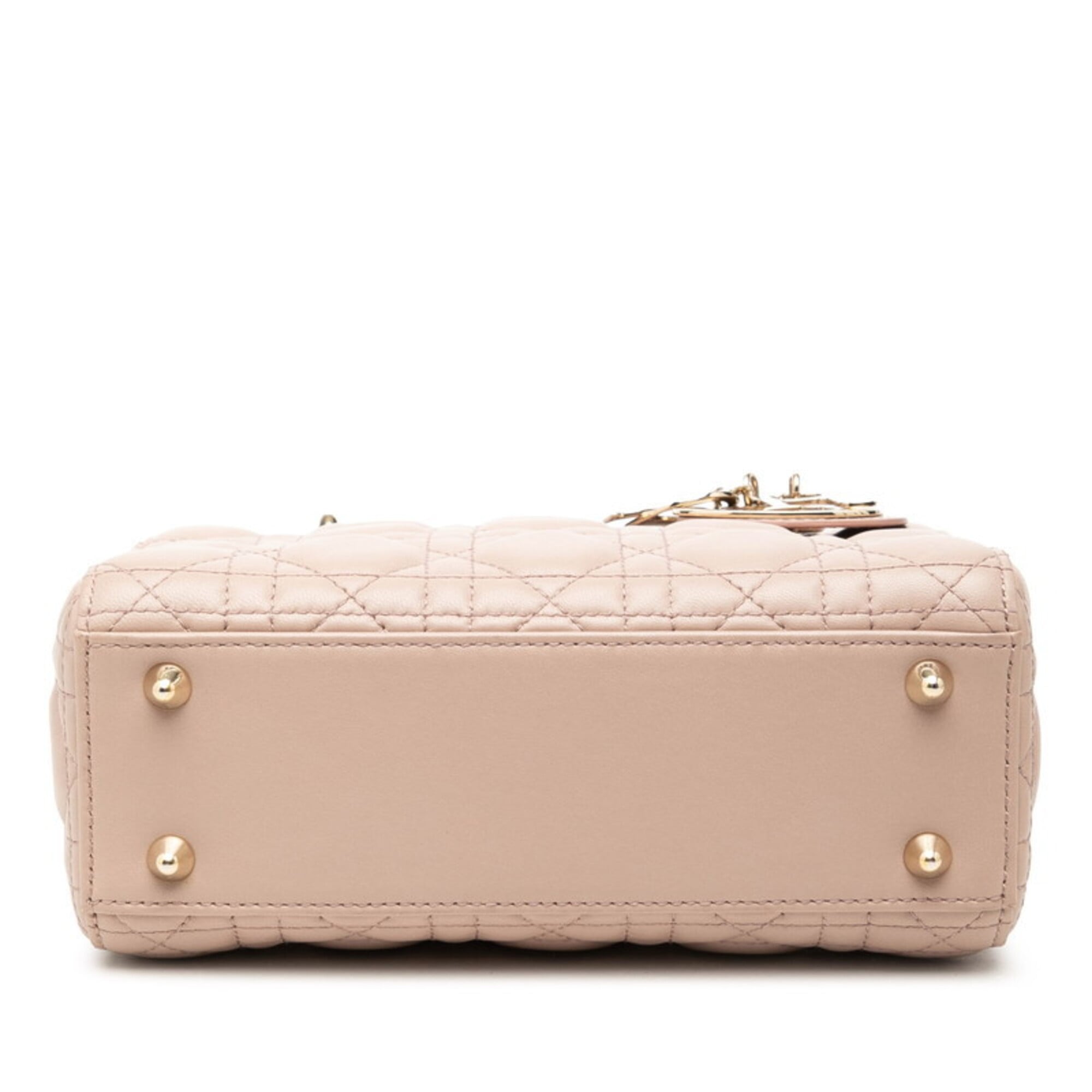 Christian Dior Beige Leather Handbag Shoulder Bag (Pre-Owned)