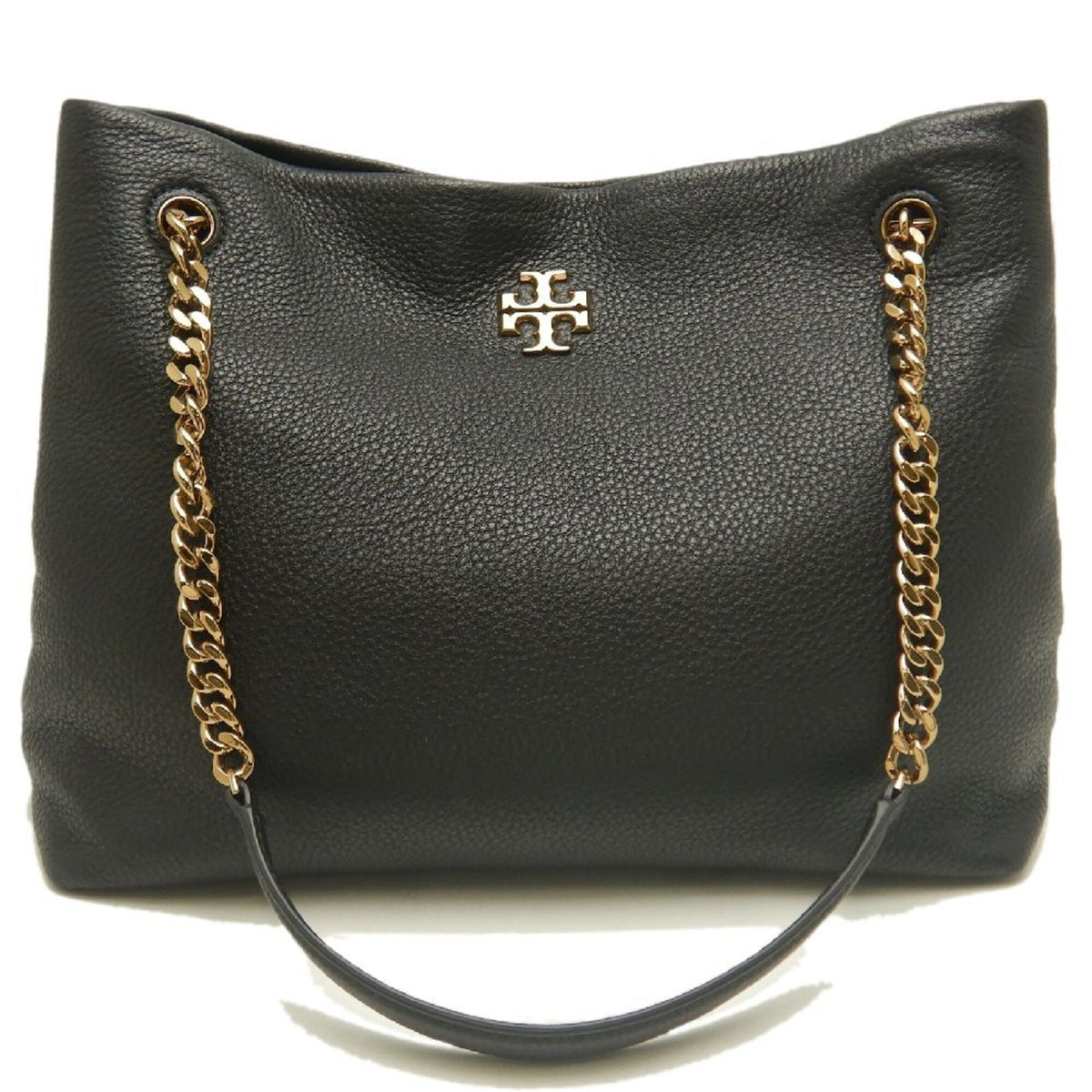 Tory Burch Black Leather Tote Bag (Pre-Owned)
