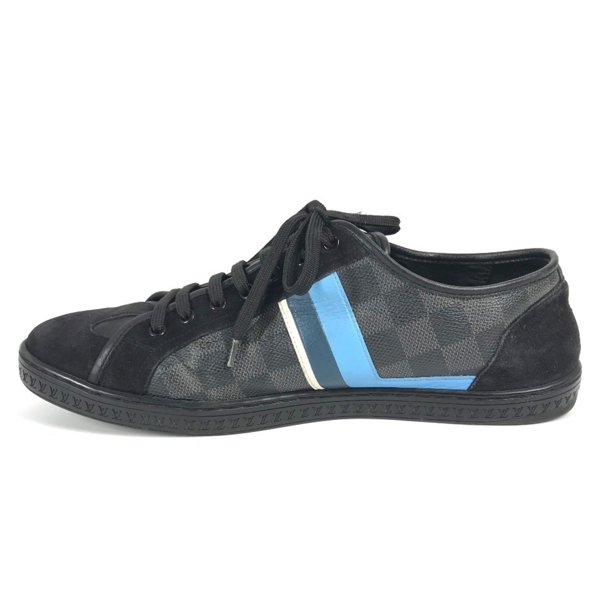 Louis Vuitton Black Blue Sneakers (Pre-Owned)