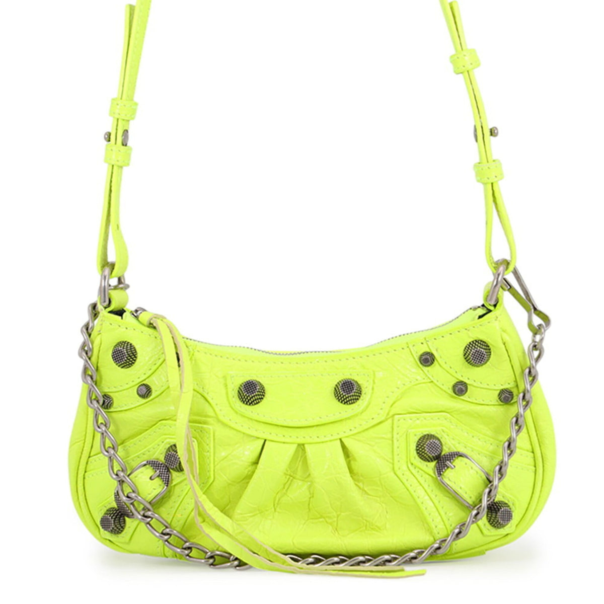 Balenciaga Yellow Leather Handbag Shoulder Bag (Pre-Owned)