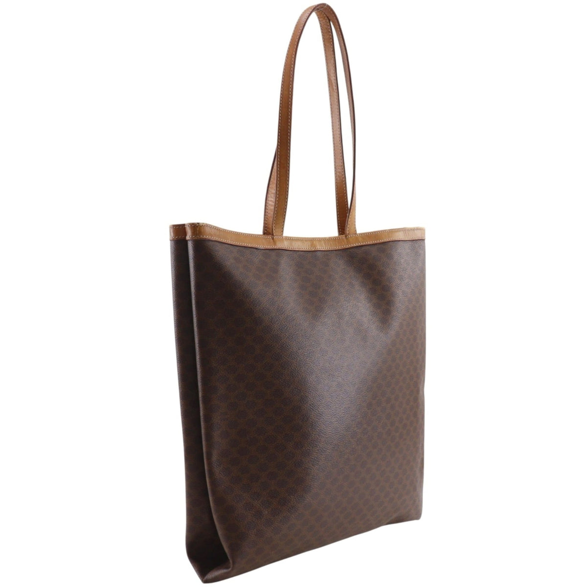 Celine Macadam Brown Pvc Tote Bag (Pre-Owned)