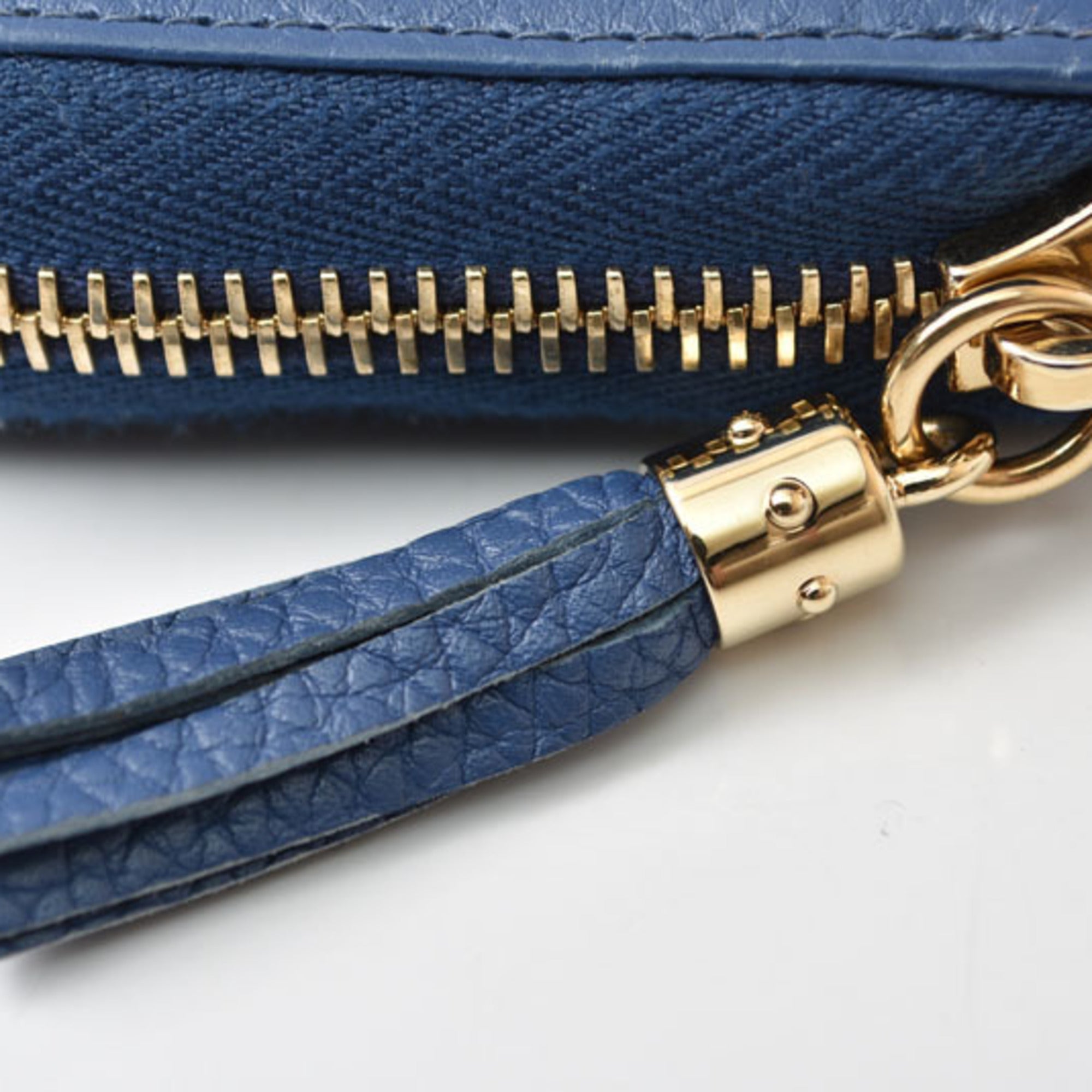 Gucci Blue Leather Coin Purse/Coin Case (Pre-Owned)