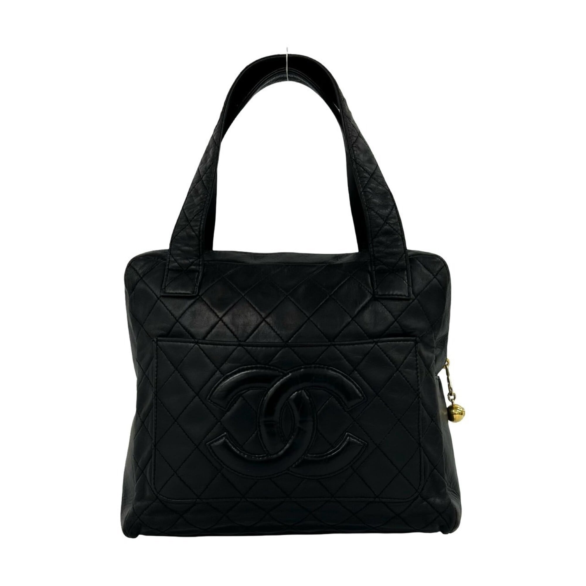 Chanel Black Leather Handbag (Pre-Owned)
