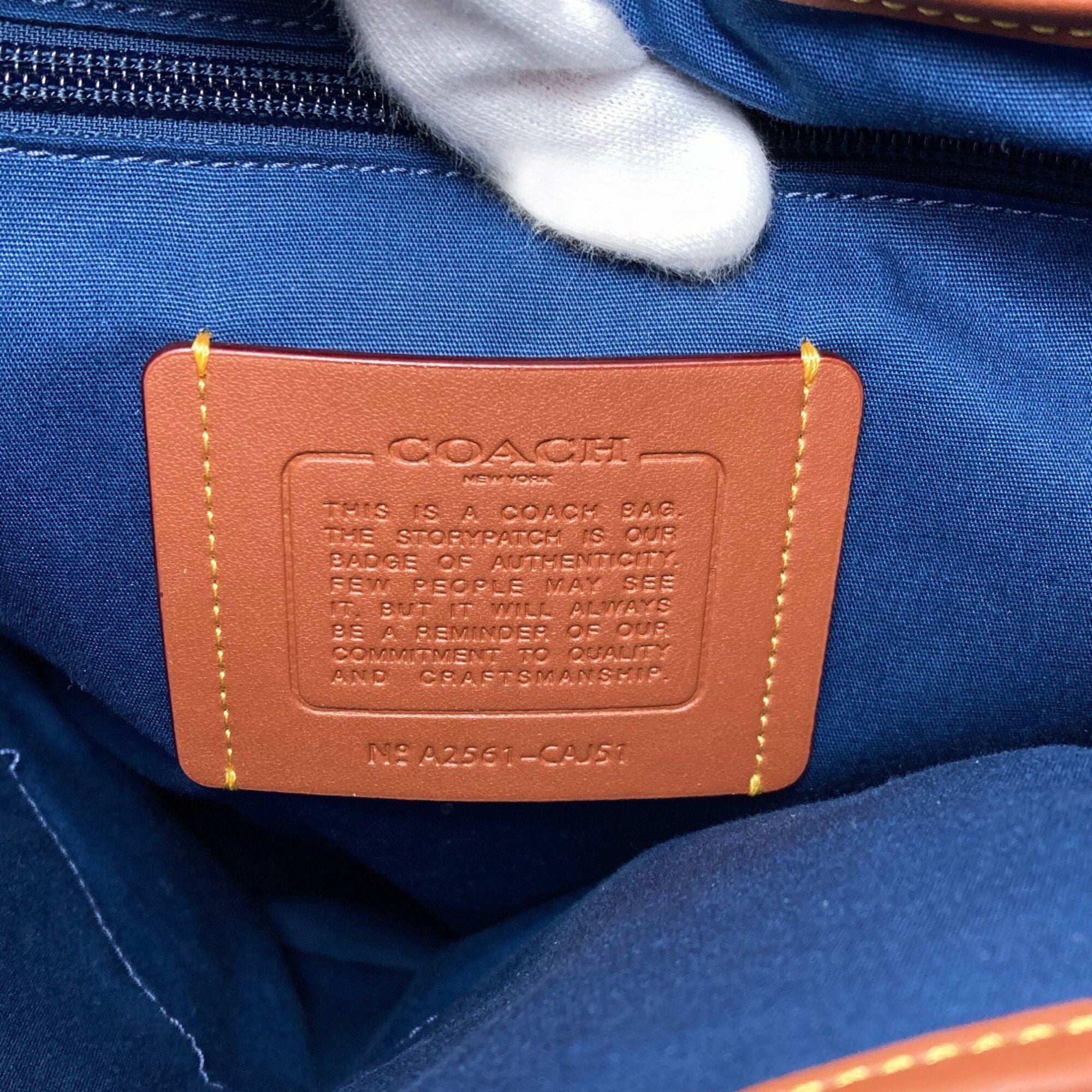 Coach Blue Denim Backpack (Pre-Owned)