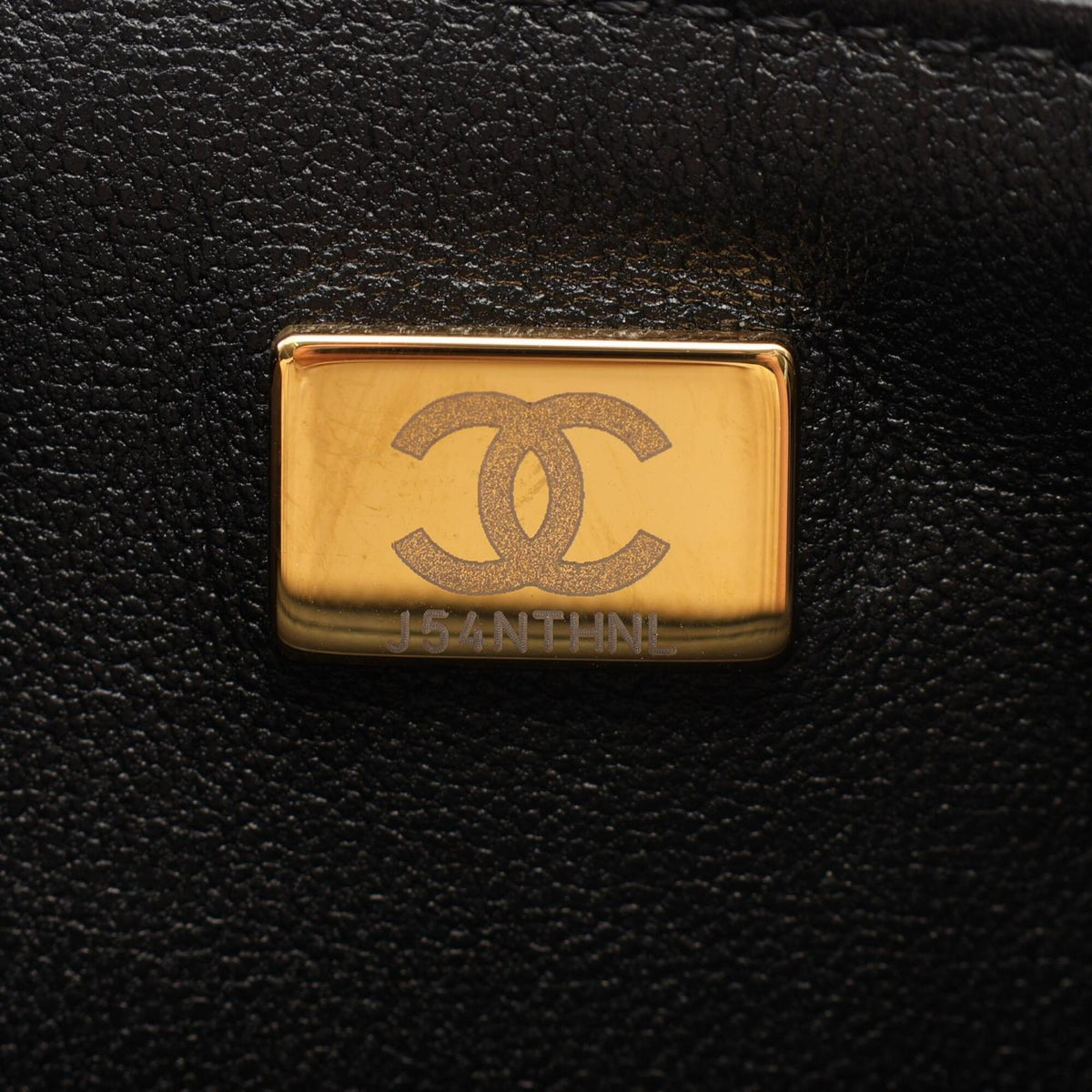 Chanel Black Leather Handbag Shoulder Bag (Pre-Owned)