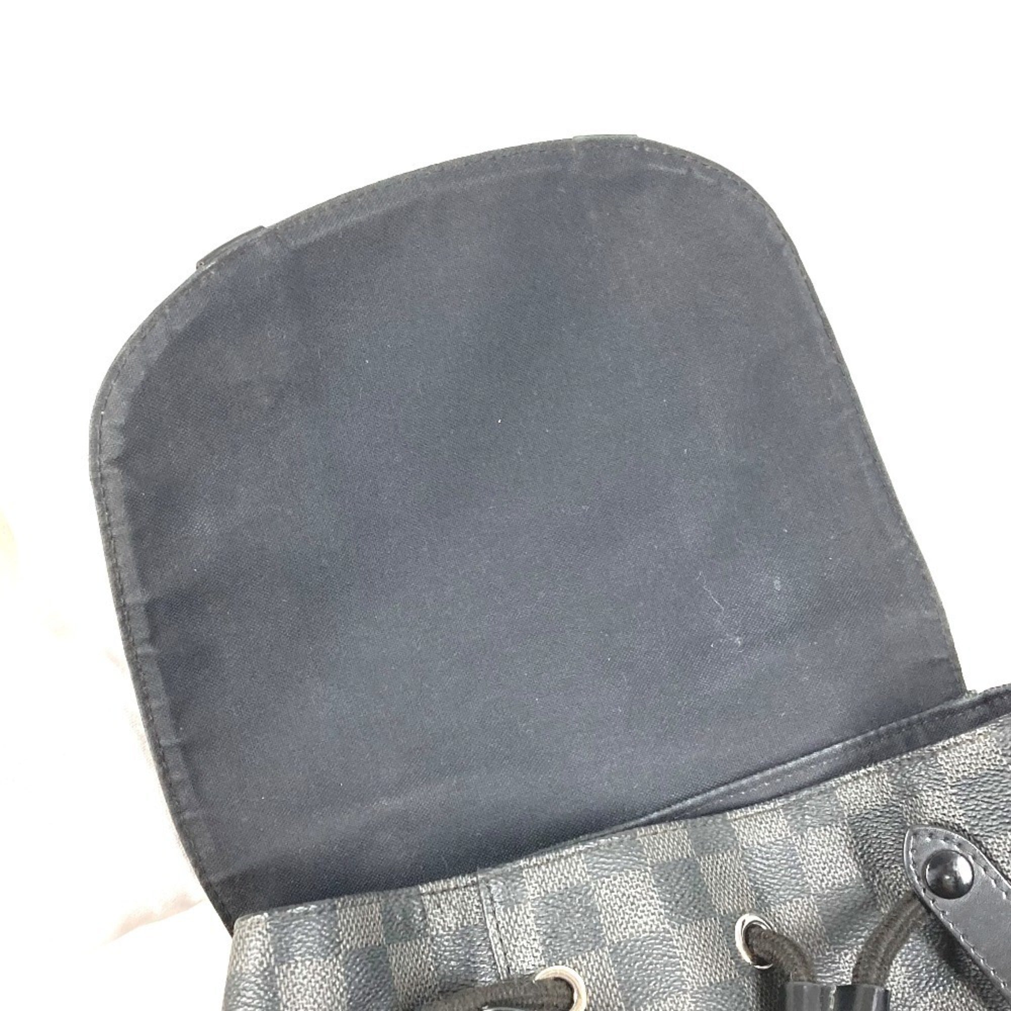 Louis Vuitton Black Damier Graphite Backpack (Pre-Owned)
