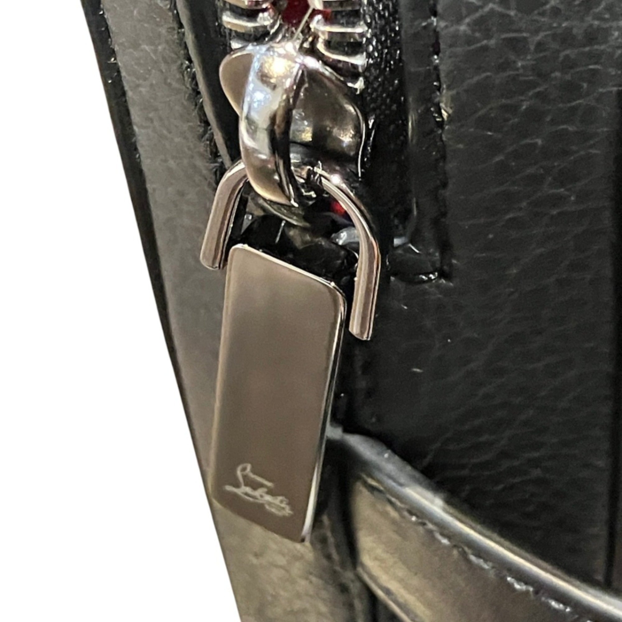 Christian Louboutin Black Leather Shoulder Bag (Pre-Owned)