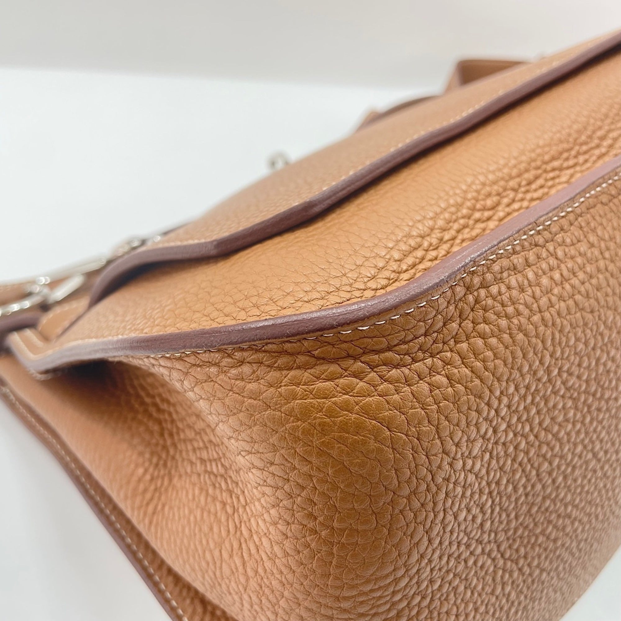 Hermes Jypsiere Brown Shoulder Bag (Pre-Owned)