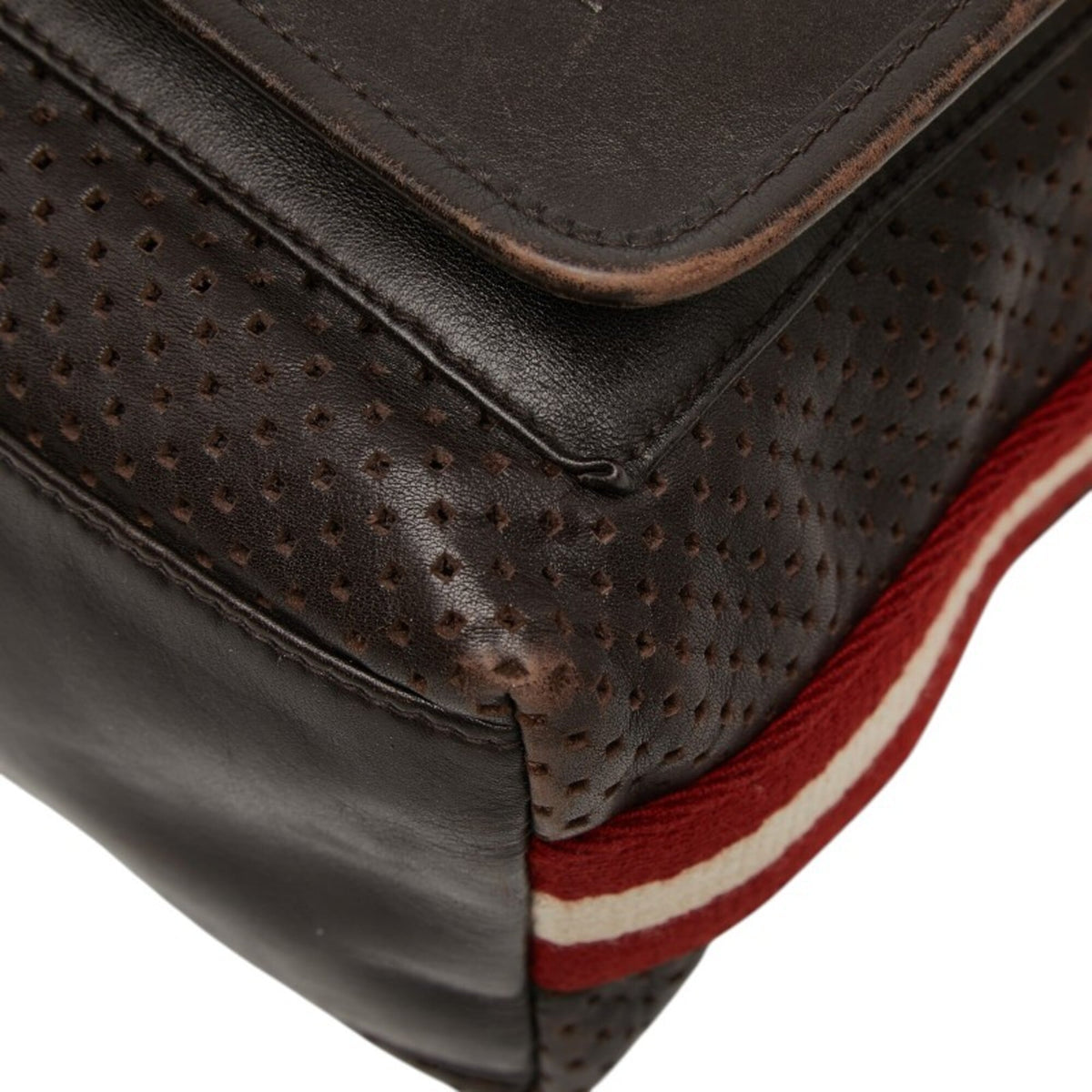 Bally Brown Leather Shoulder Bag (Pre-Owned)