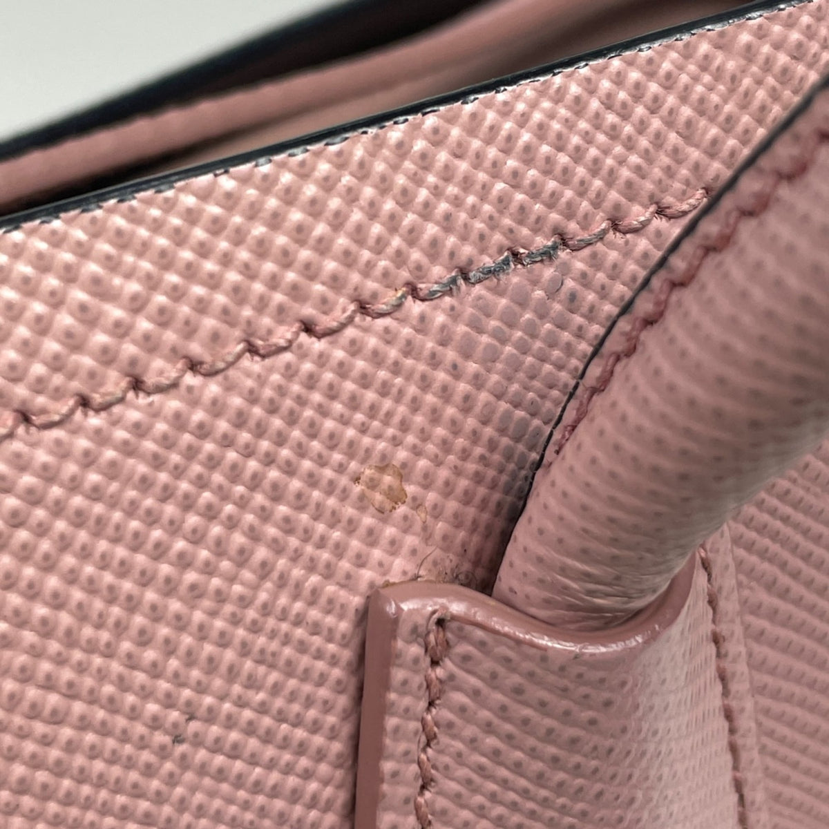 Prada Navy Pink Saffiano Handbag (Pre-Owned)