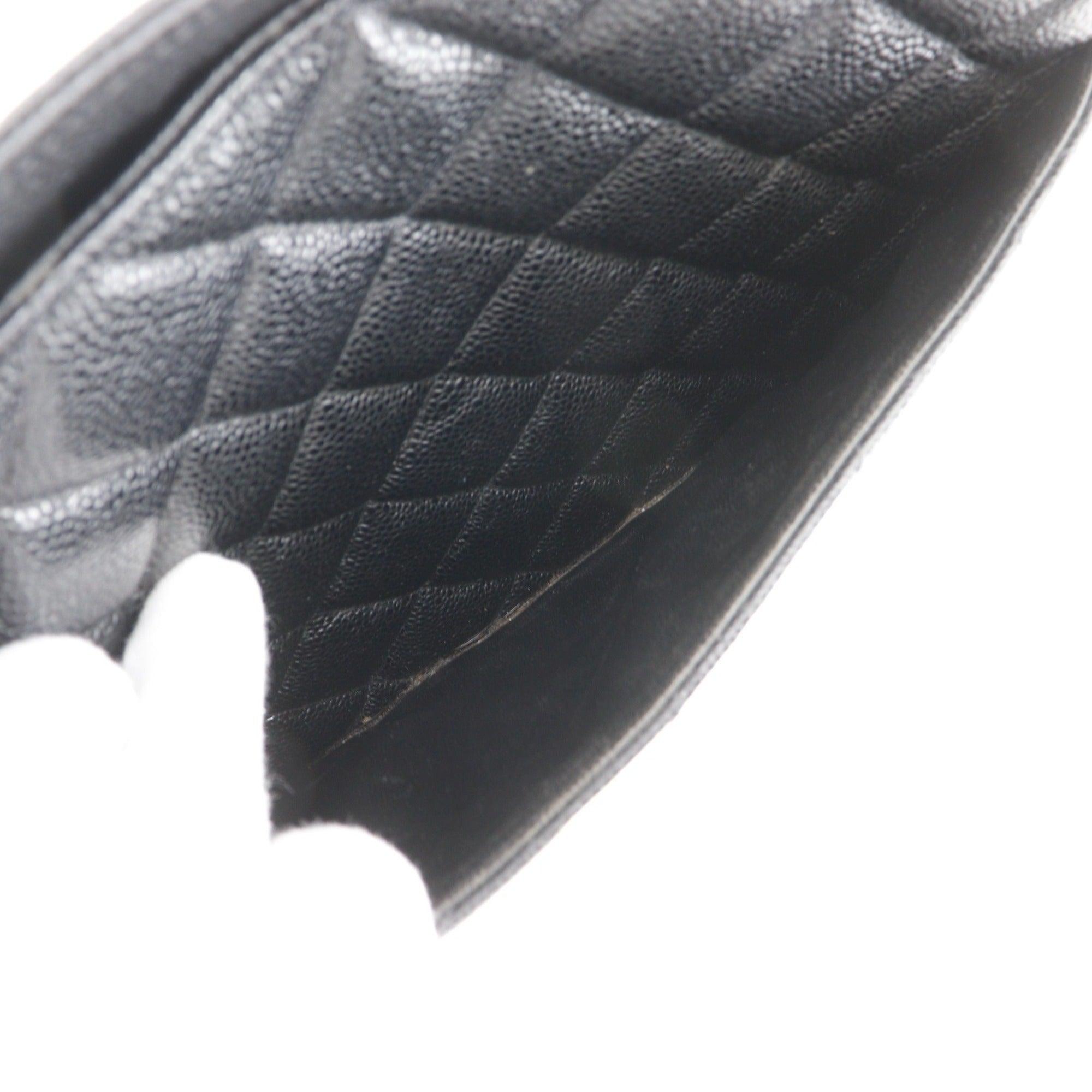 Chanel Black Grained Calfskin Tote Bag (Pre-Owned)