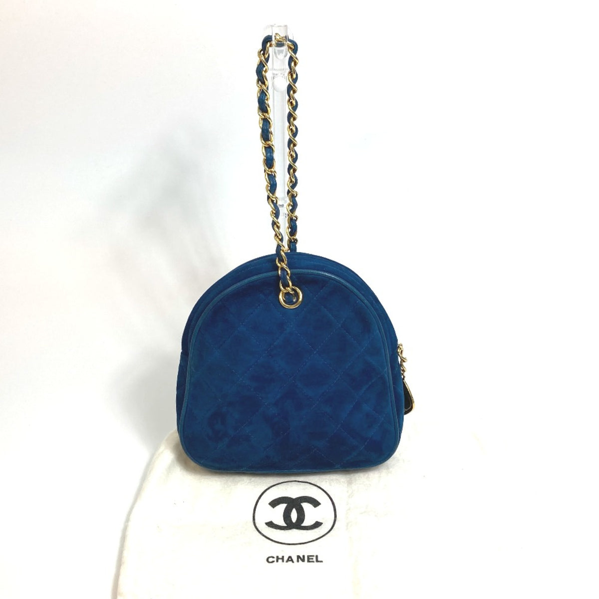 Chanel Blue Leather Handbag (Pre-Owned)