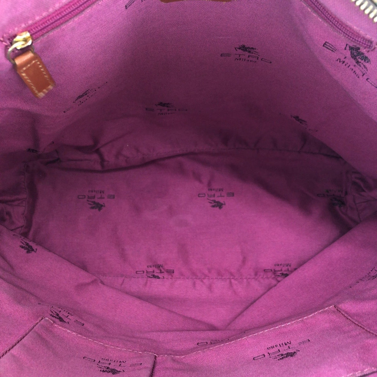 Etro Brown Pvc Leather Shoulder Bag Tote Bag (Pre-Owned)