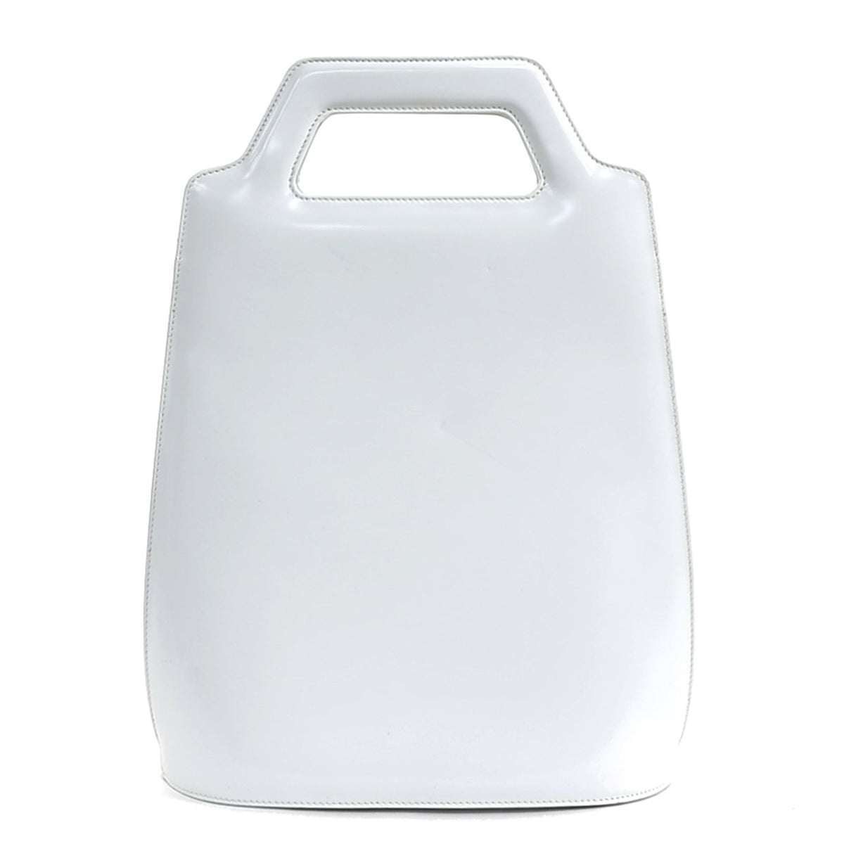 Salvatore Ferragamo White Leather Handbag Shoulder Bag (Pre-Owned)