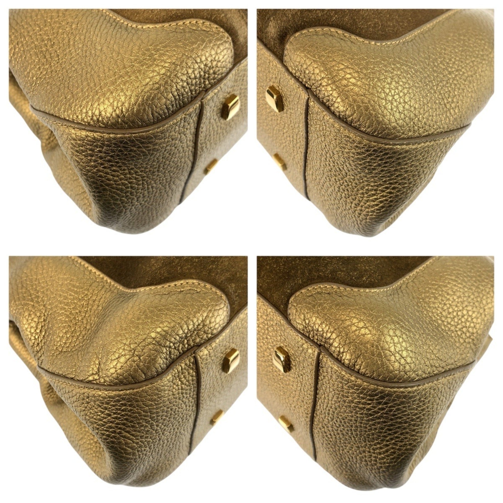 Cartier Brown Gold Suede Leather Shoulder Bag (Pre-Owned)