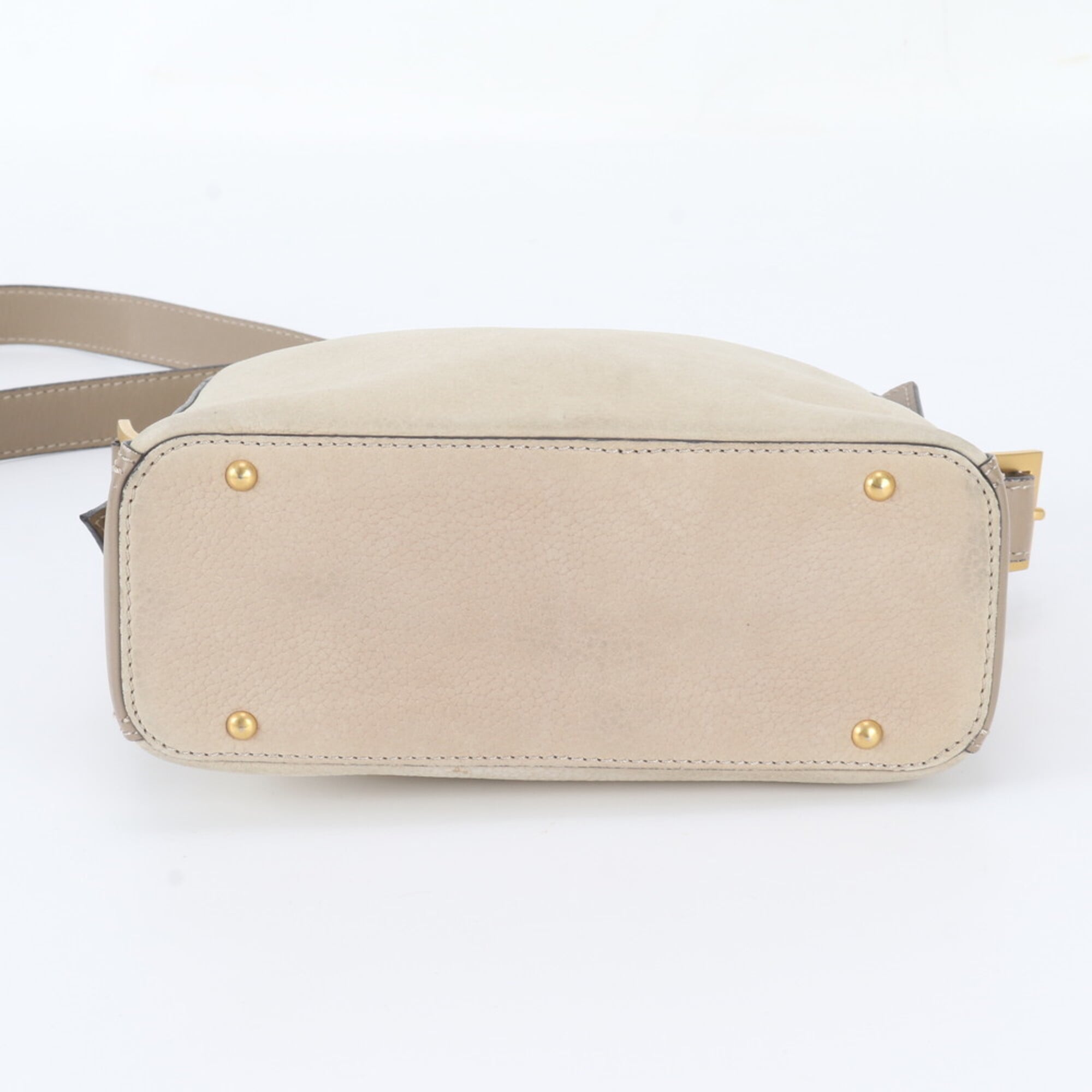 Celine Beige Leather Shoulder Bag (Pre-Owned)