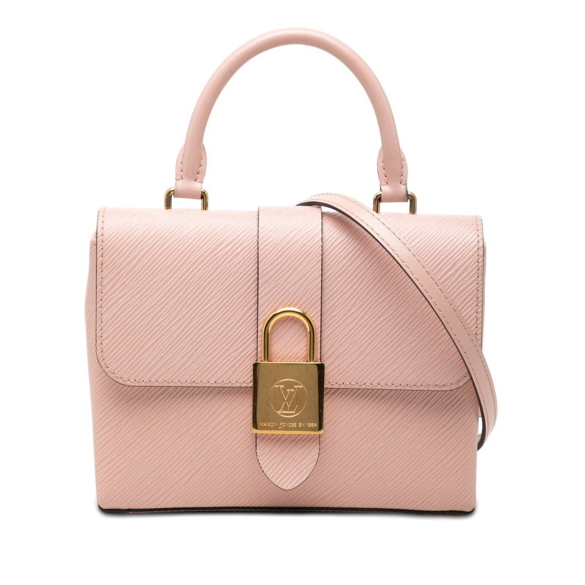Louis Vuitton Pink Rose Ballerine Leather Handbag Shoulder Bag (Pre-Owned)