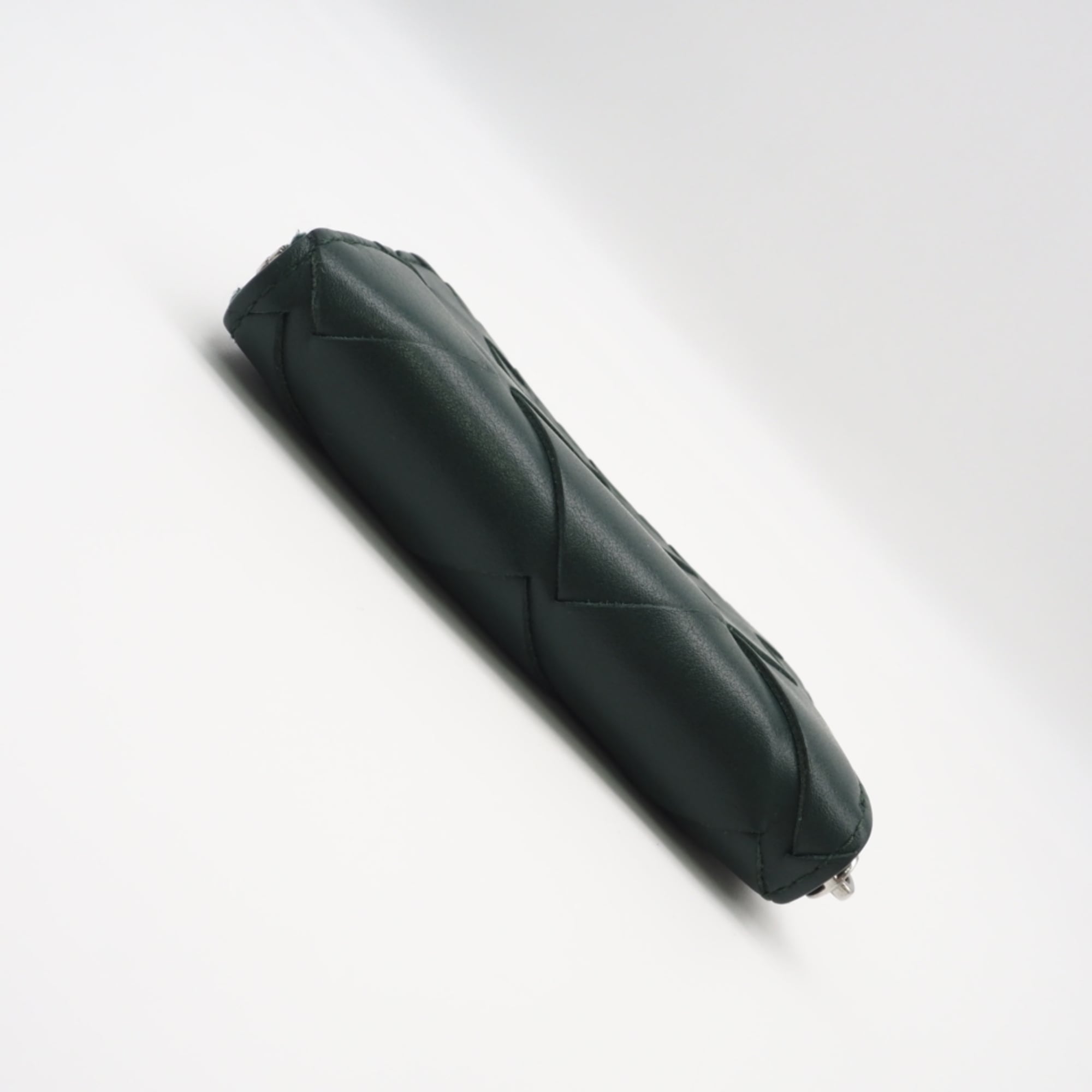 Bottega Veneta Intrecciato Green Leather Coin Purse/Coin Case (Pre-Owned)
